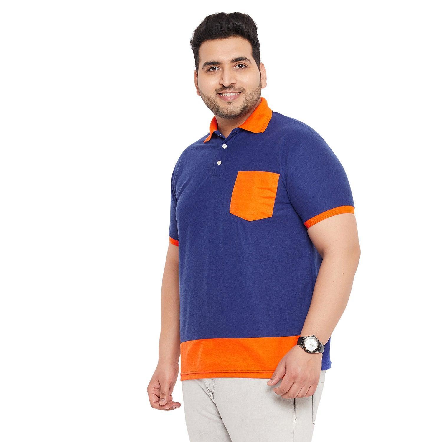Men Plus Size Finn-B Colorblock Polo Tshirt - Image 3