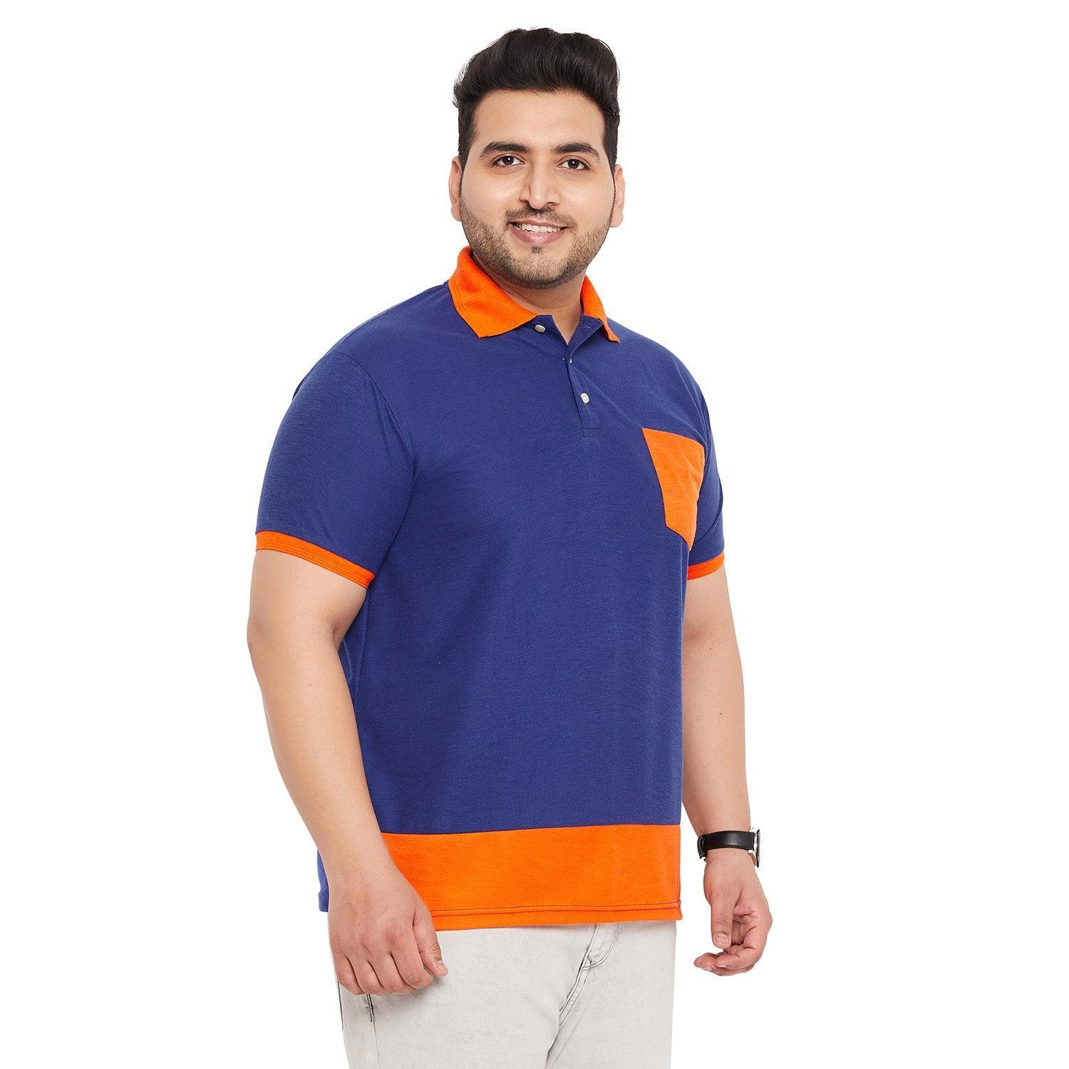 Men Plus Size Finn-B Colorblock Polo Tshirt - Image 4