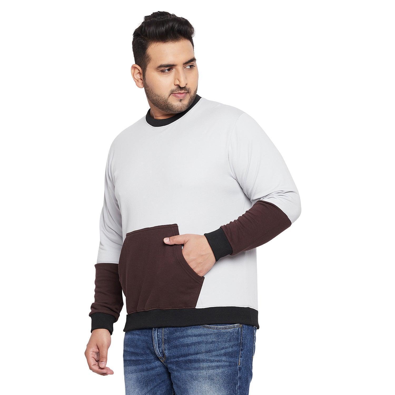 Men Plus Size Manning Colorblock Sweatshirt - Image 3
