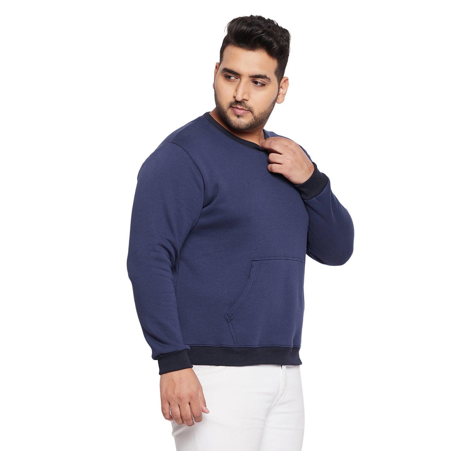 Men Plus Size Marino Solid Sweatshirt - Image 4
