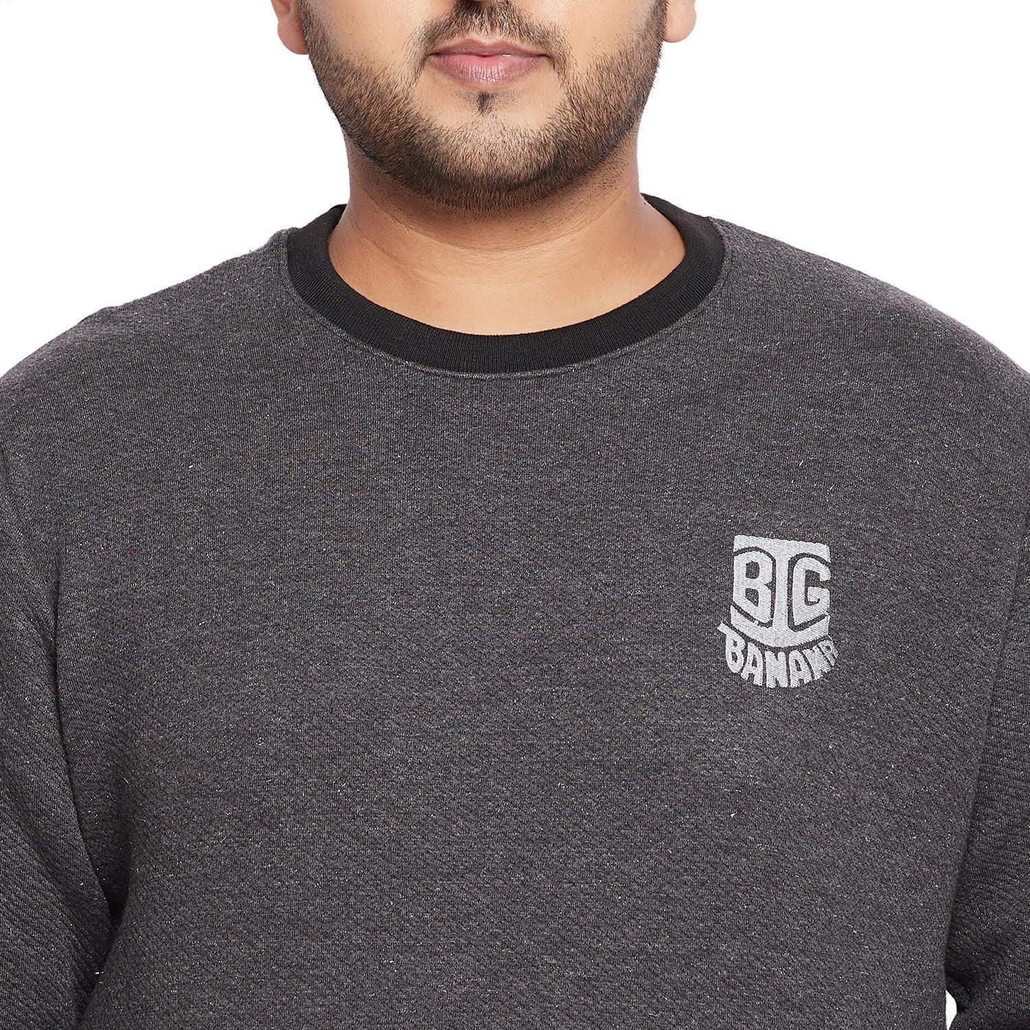 Men Plus Size Rice Solid Sweatshirt - Image 6