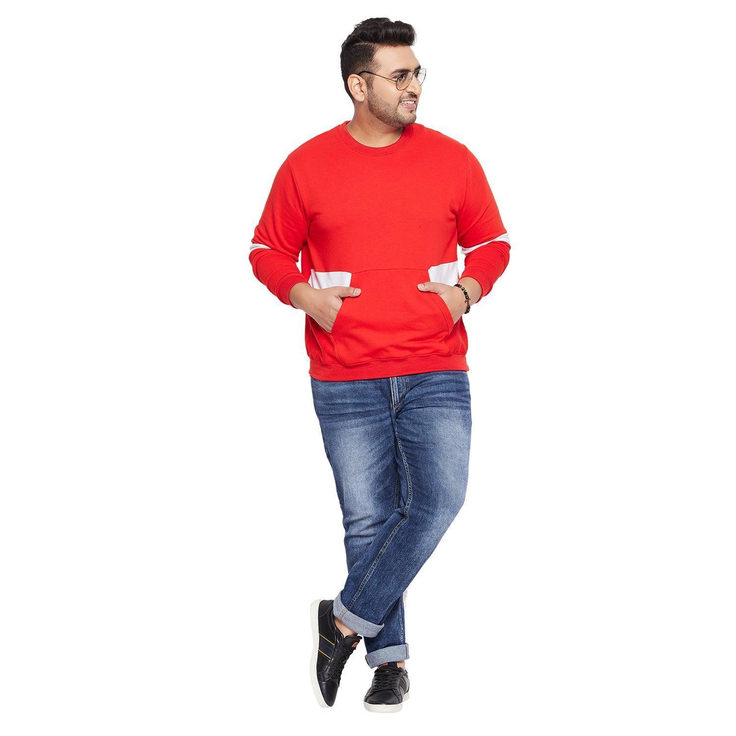 Men Plus Size Robgron Colorblock Sweatshirt - Image 2