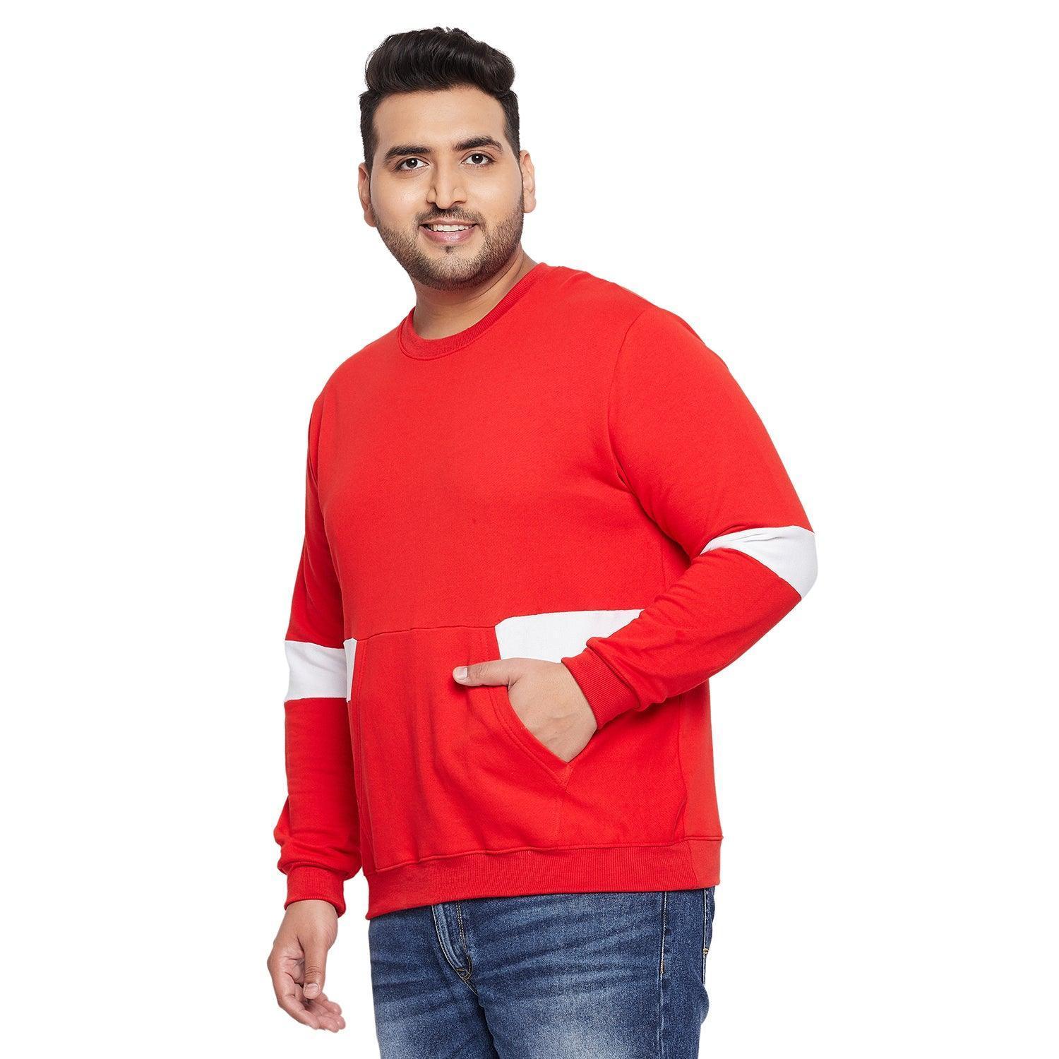 Men Plus Size Robgron Colorblock Sweatshirt - Image 3