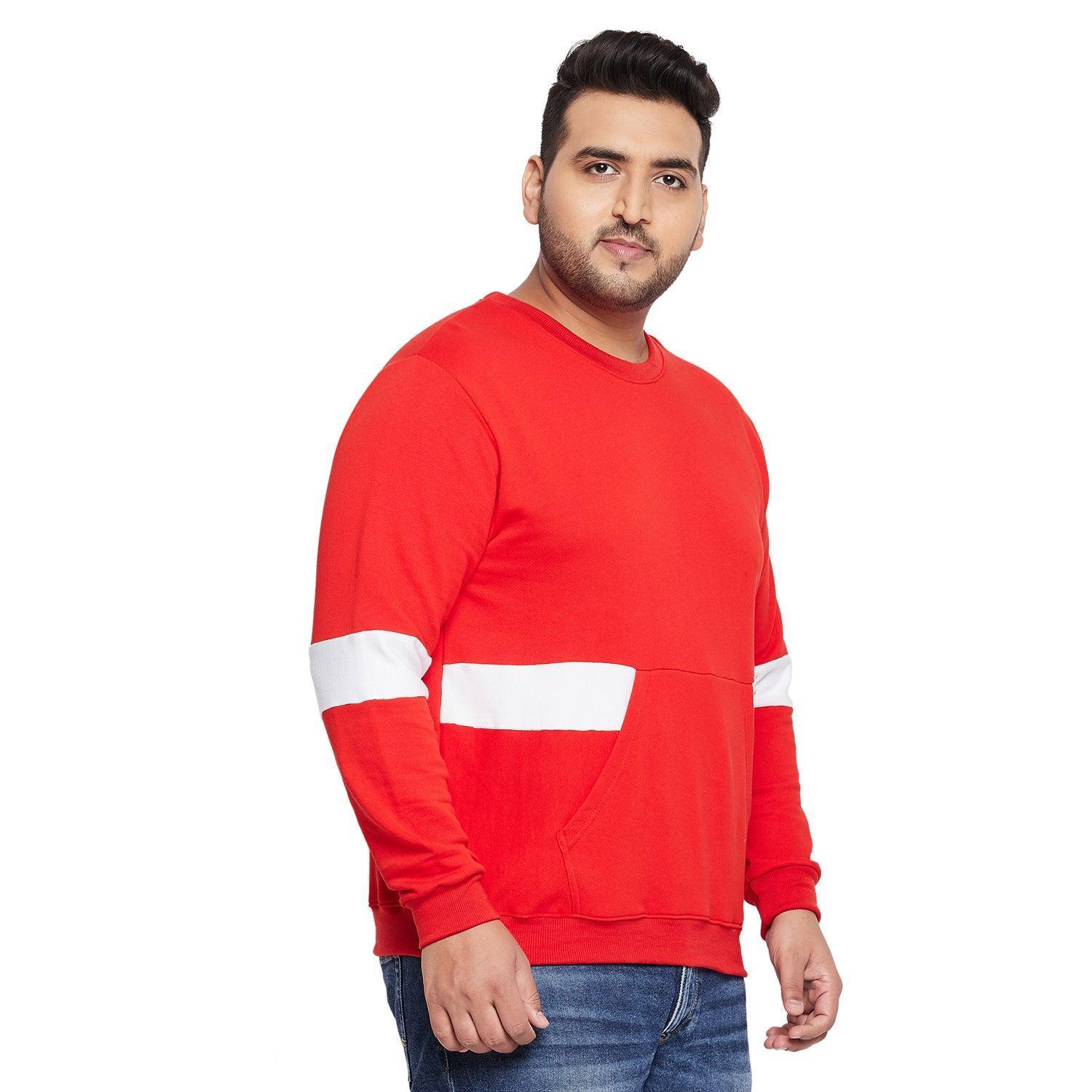 Men Plus Size Robgron Colorblock Sweatshirt - Image 4
