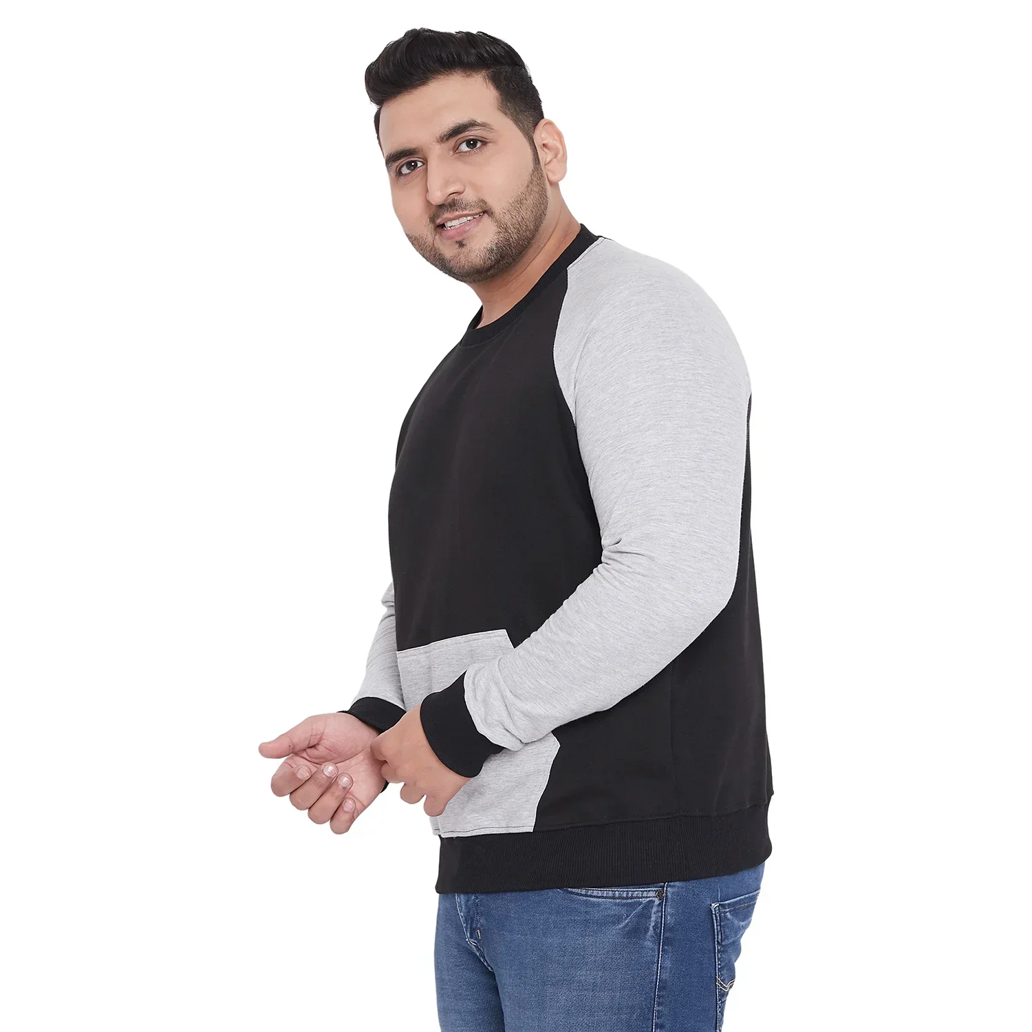 Men Plus Size Aden Colorblock Sweatshirt - Image 3