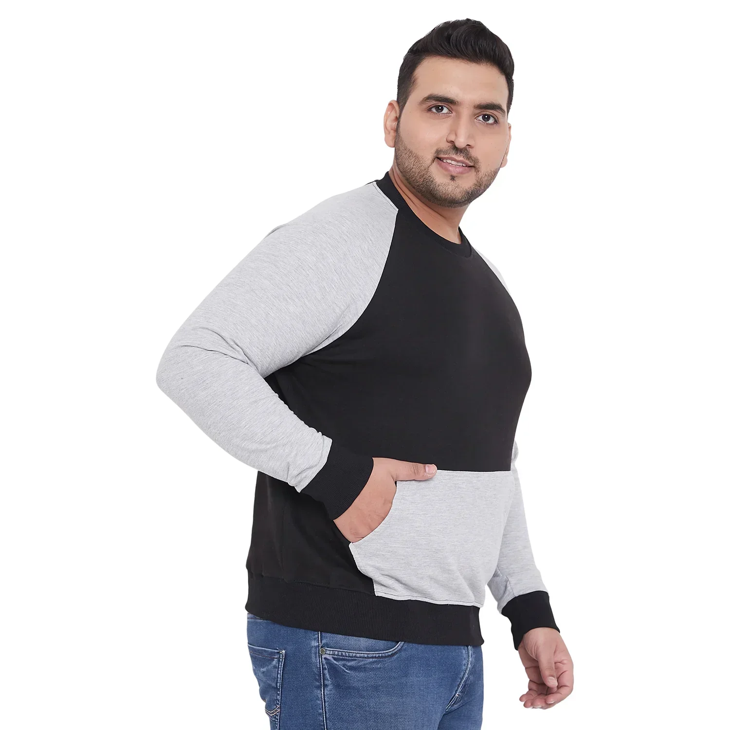Men Plus Size Aden Colorblock Sweatshirt - Image 4