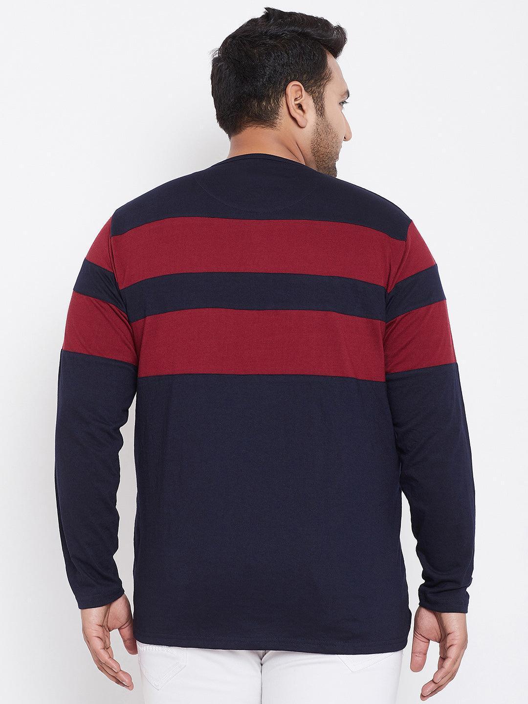 Men Plus Size Antonio Colorblock Henley Tshirt - Image 6