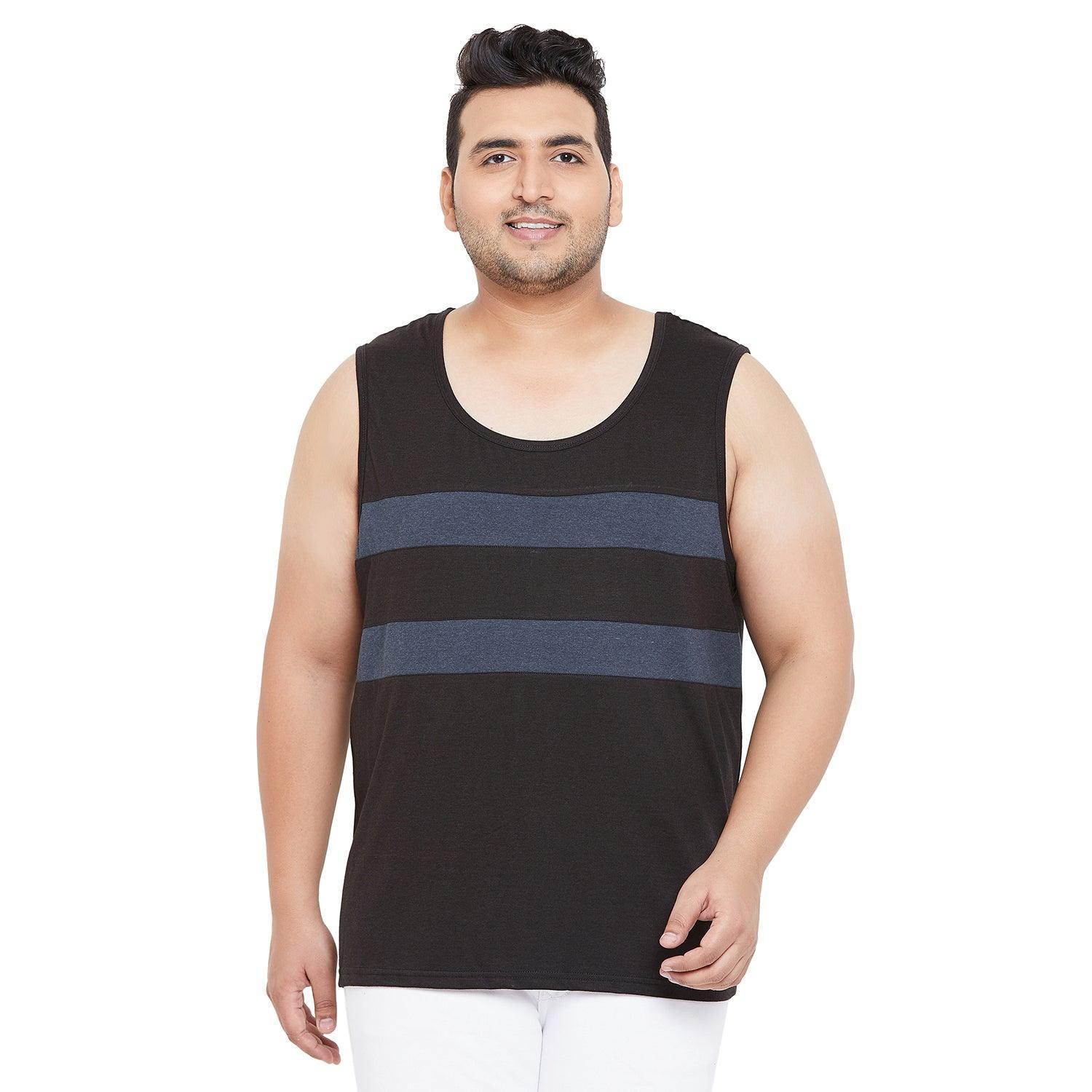 Men Plus Size Archer Striped Vest - Image 3