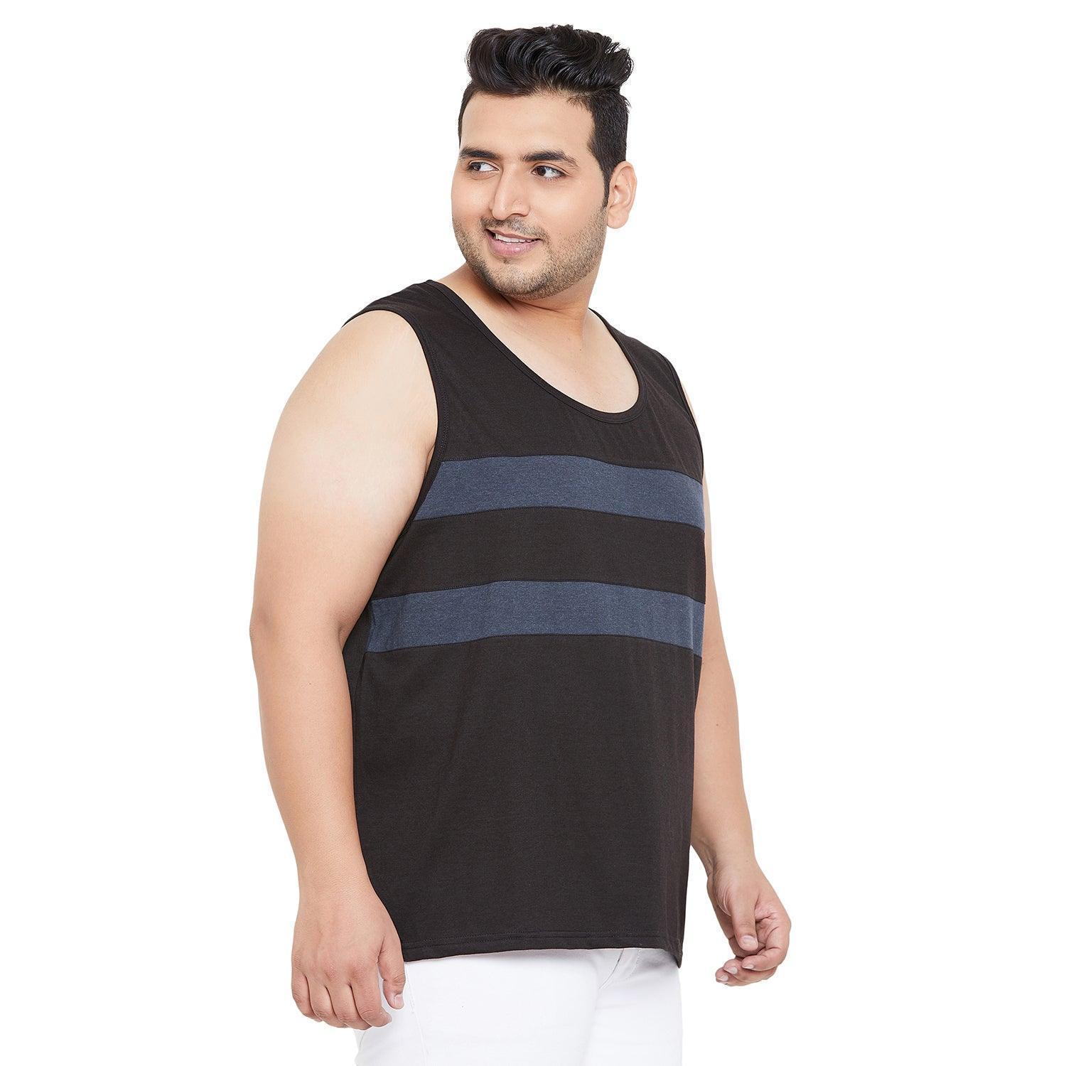 Men Plus Size Archer Striped Vest - Image 4