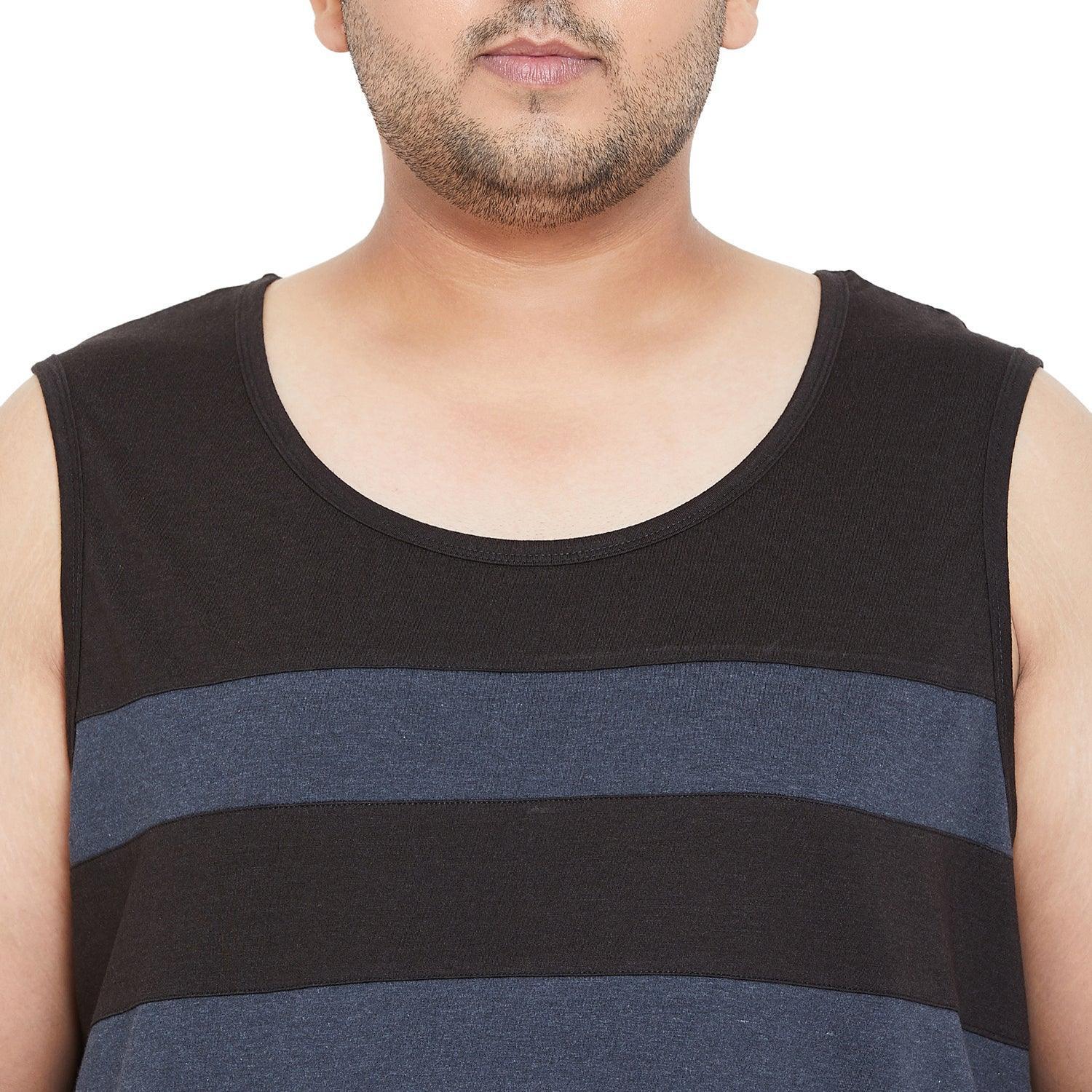 Men Plus Size Archer Striped Vest - Image 6