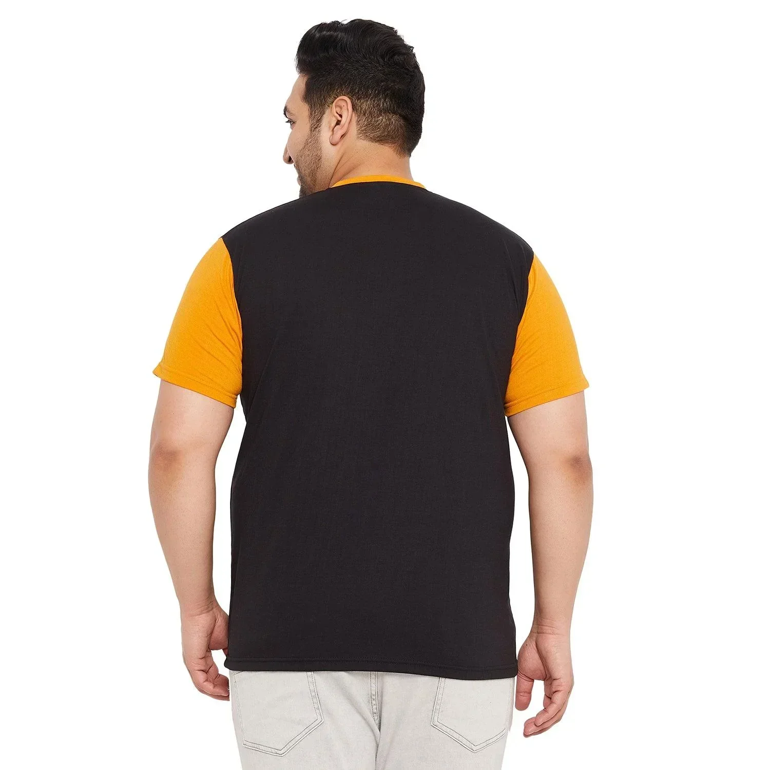 Men Plus Size Arctic-B Solid Round Neck Tshirt - Image 5