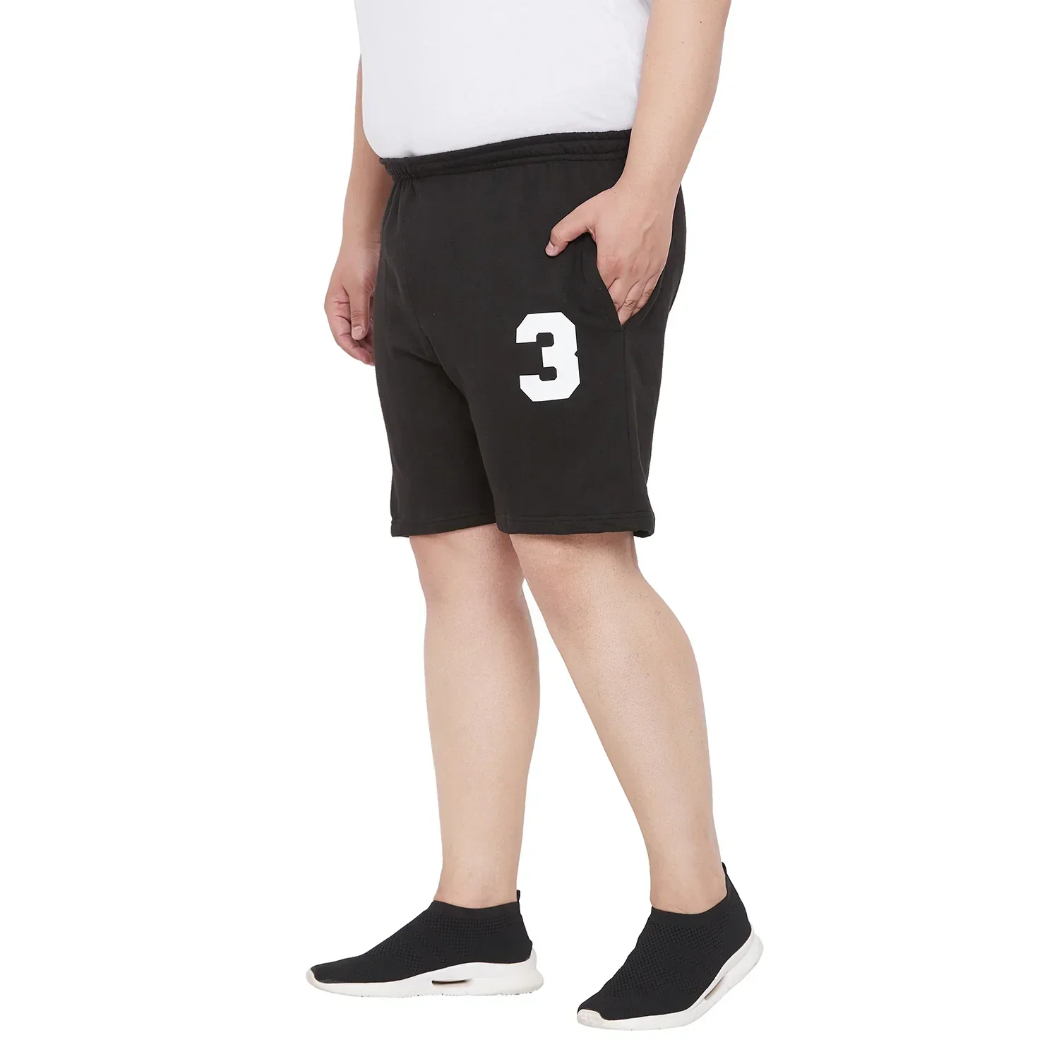 Men Plus Size Banks Solid Shorts - Image 3