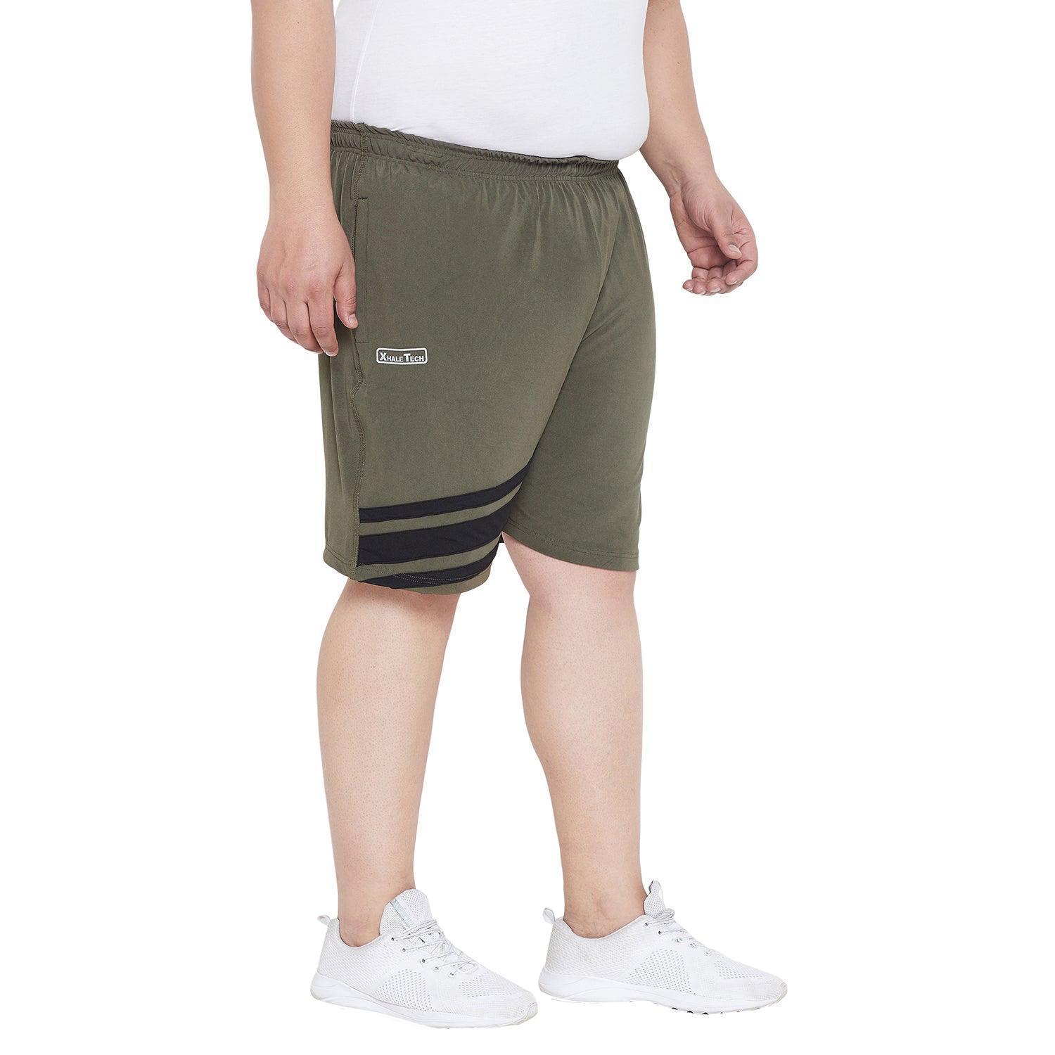 Men Plus Size Beson Striped Shorts - Image 4