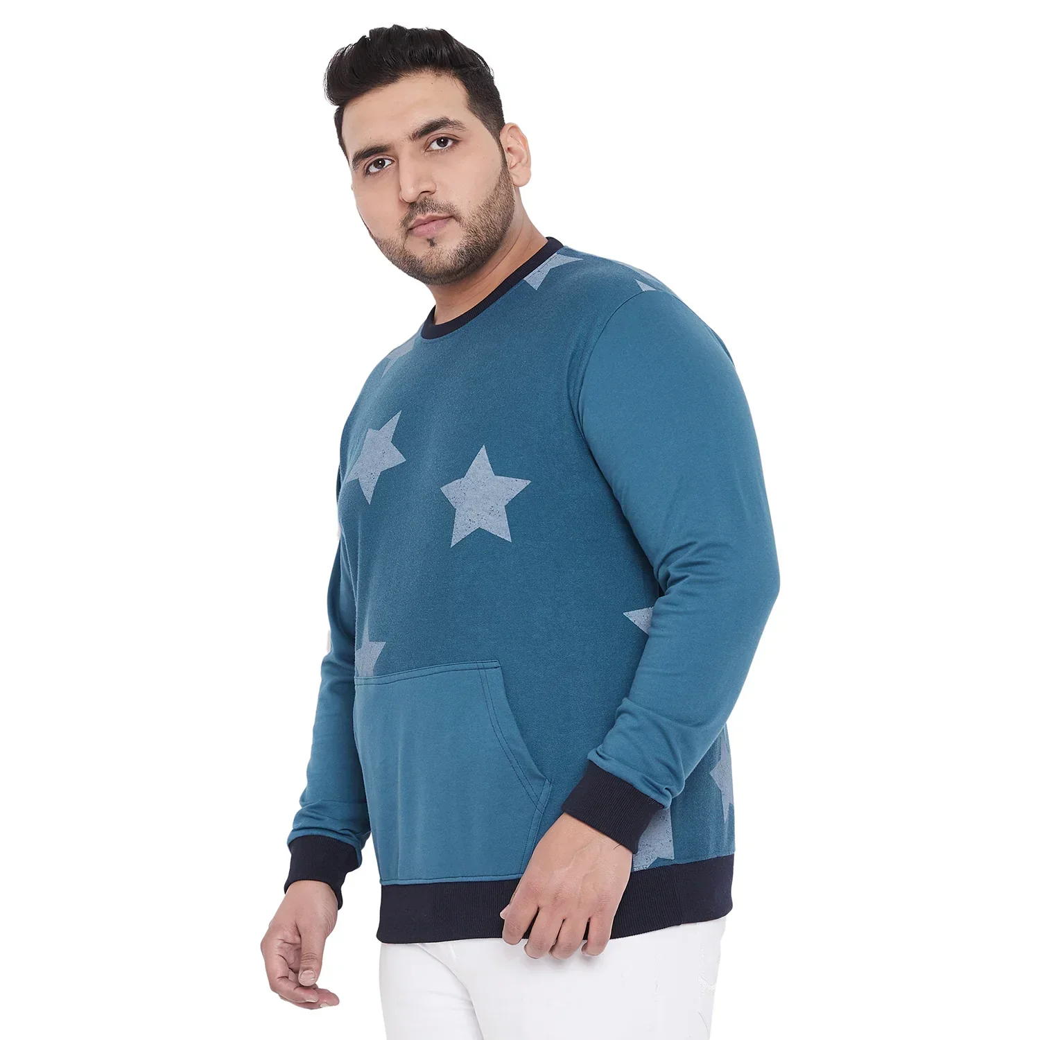 Men Plus Size Binky Printed Sweatshirt - Image 3