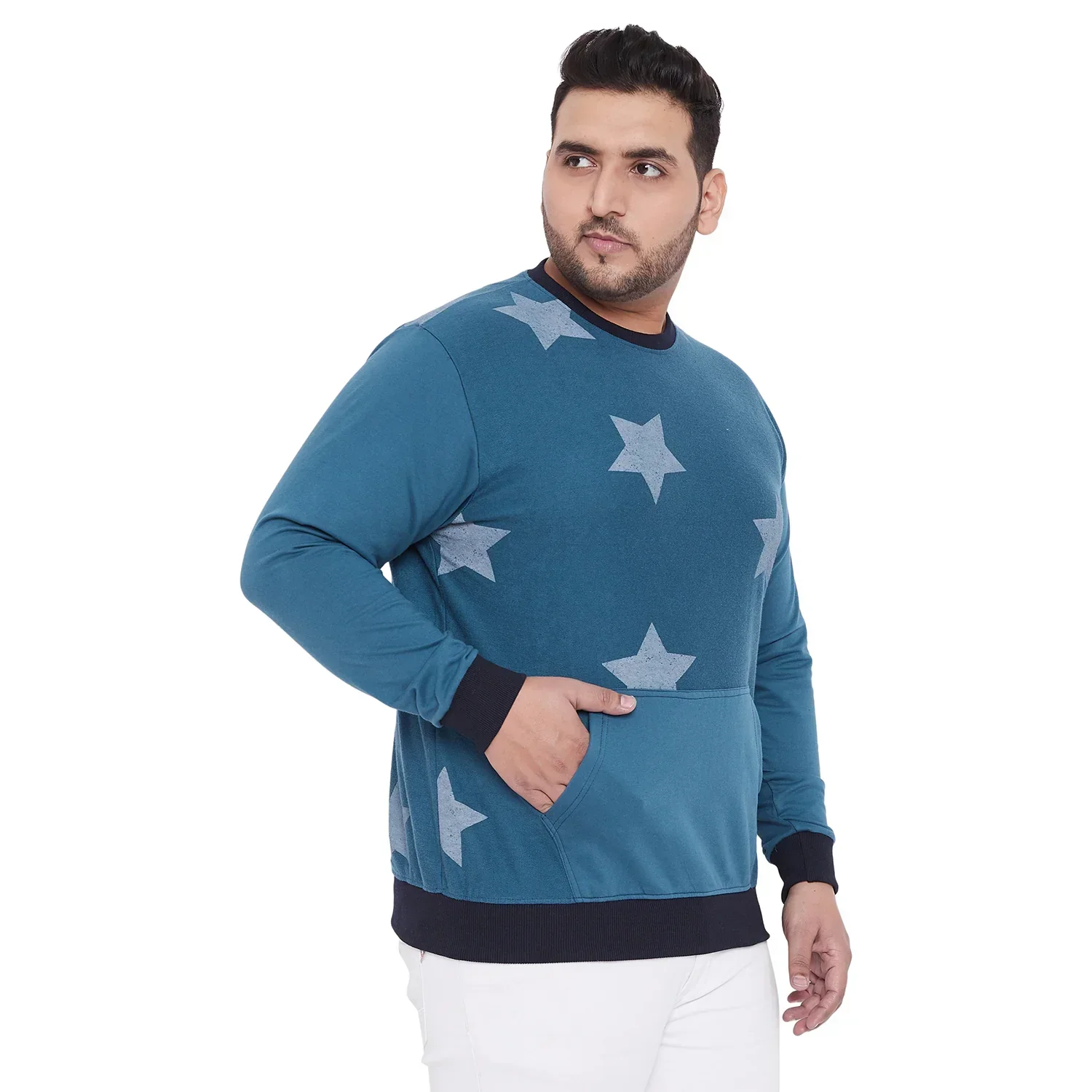 Men Plus Size Binky Printed Sweatshirt - Image 4
