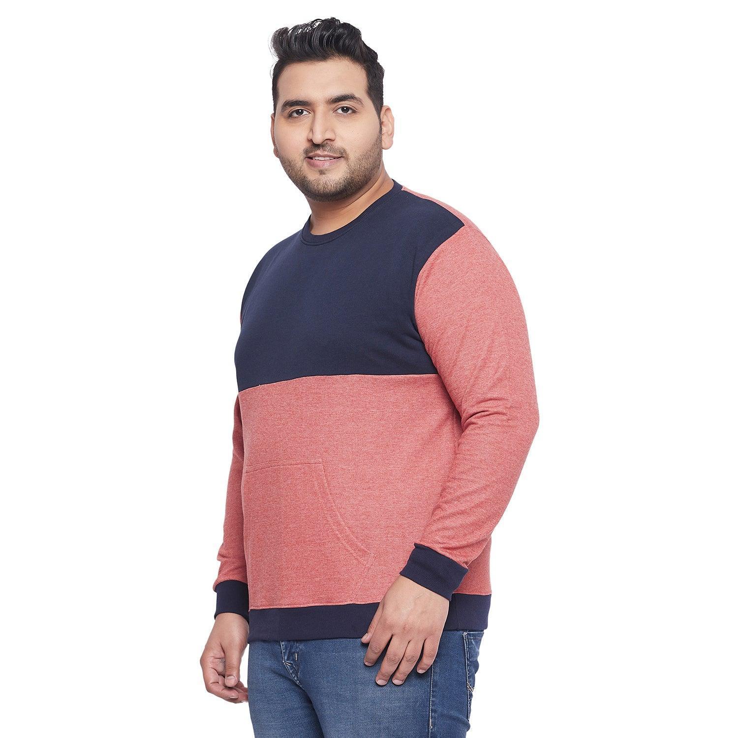 Men Plus Size Bradbud Colorblock Sweatshirt - Image 3