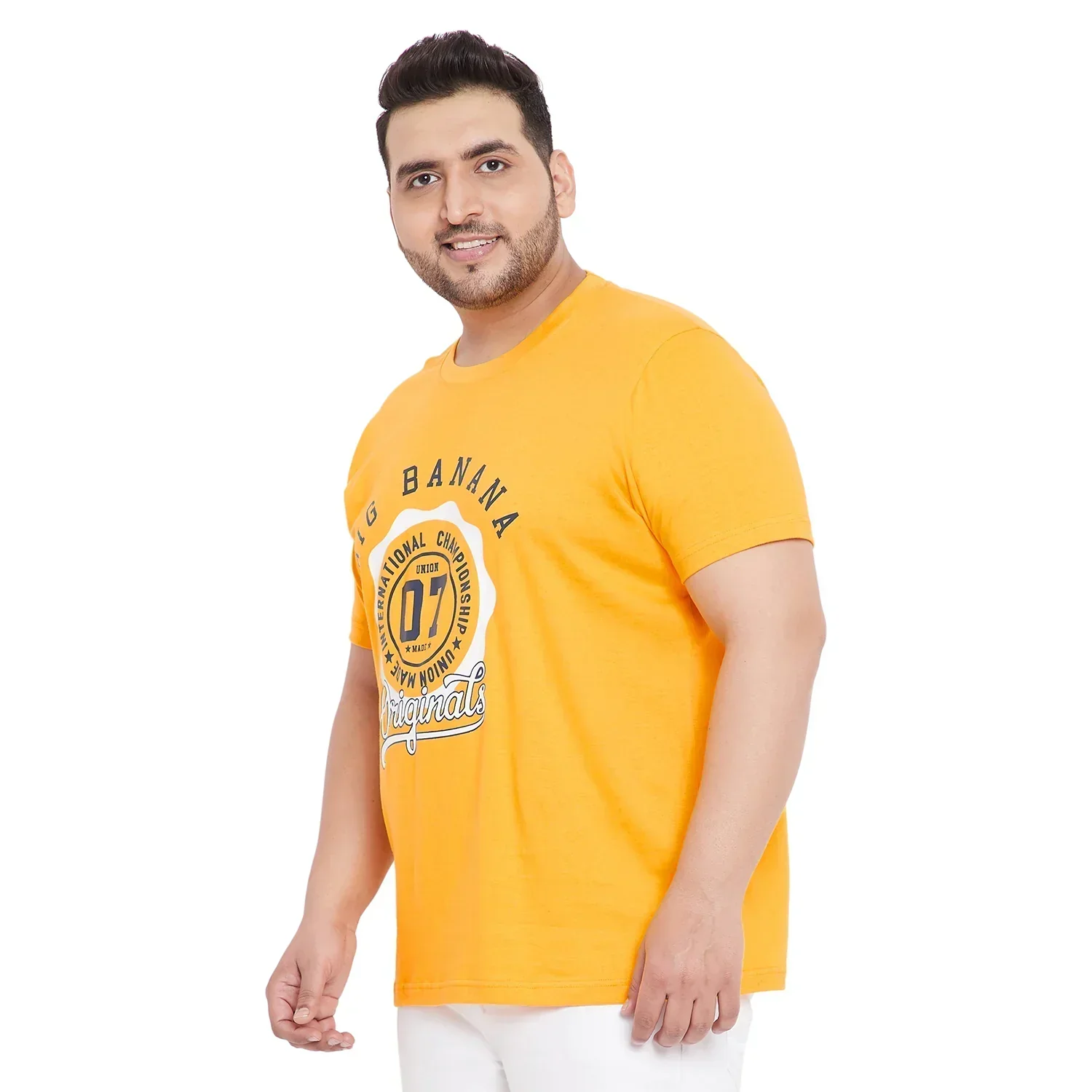 Men Plus Size Bucky Printed Round Neck Tshirt - Image 3