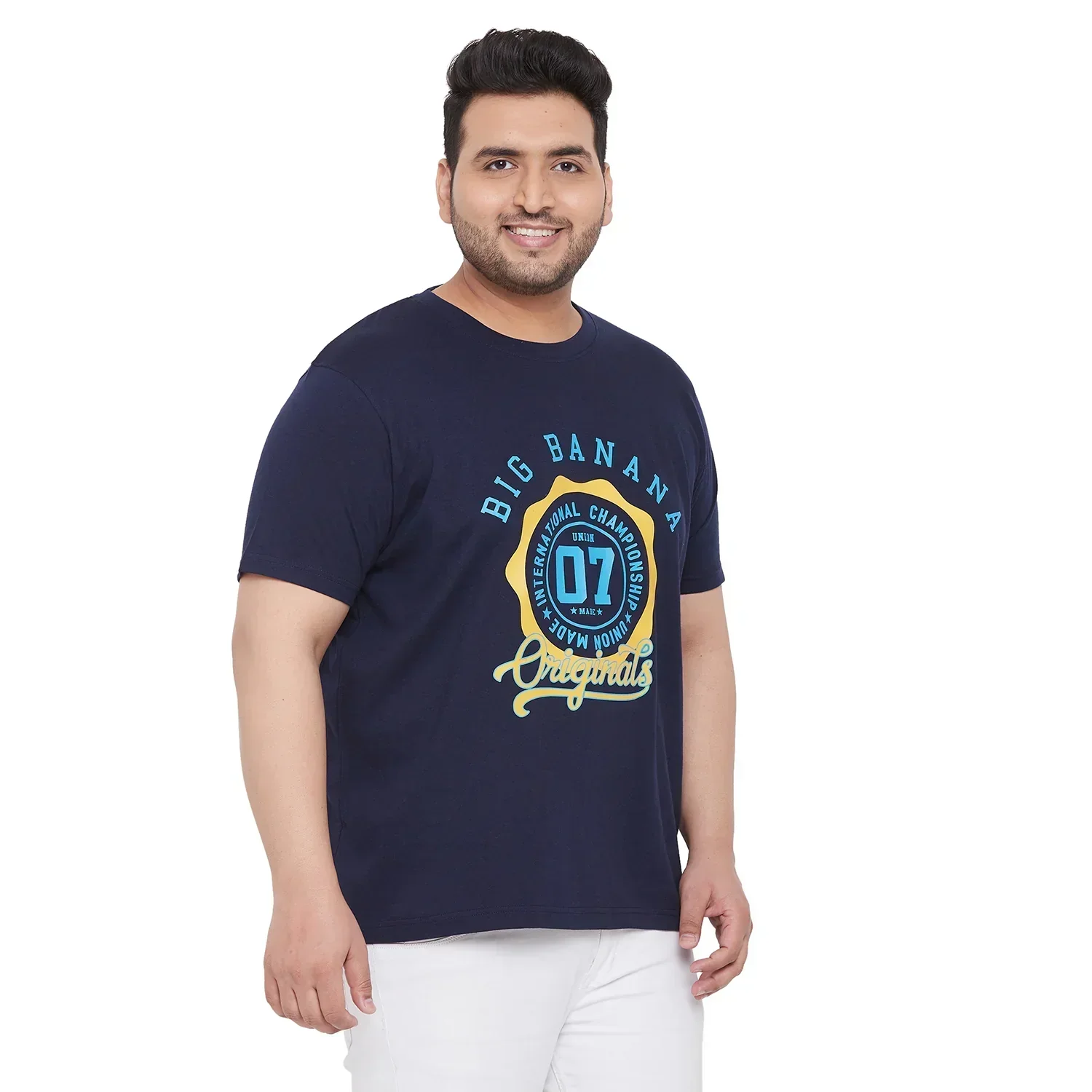 Men Plus Size BuckyN Printed Round Neck Tshirt - Image 4