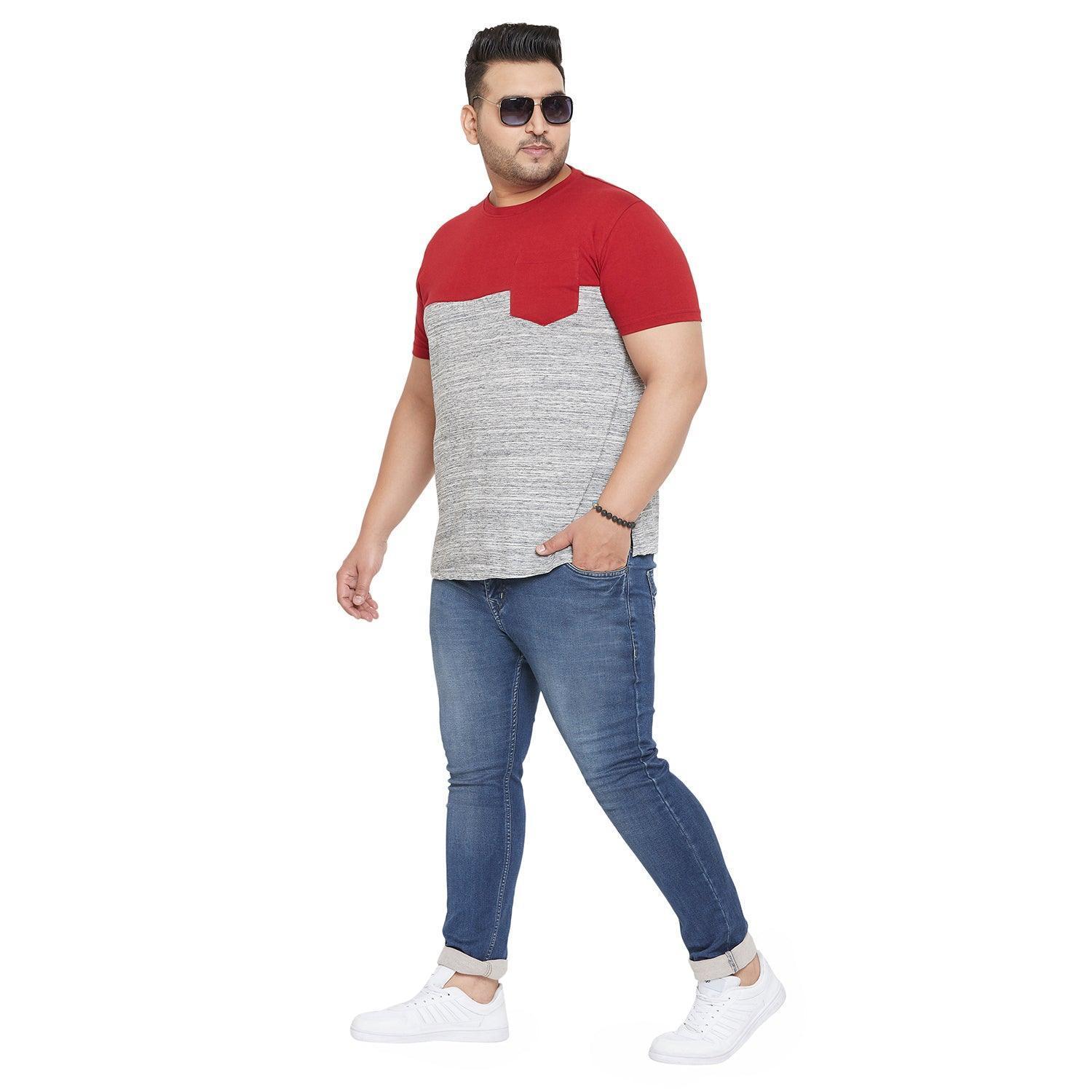 Men Plus Size Steele Colorblock Tshirt