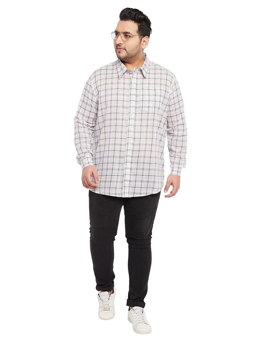 Men Plus Size Calip Check Shirt - Image 2