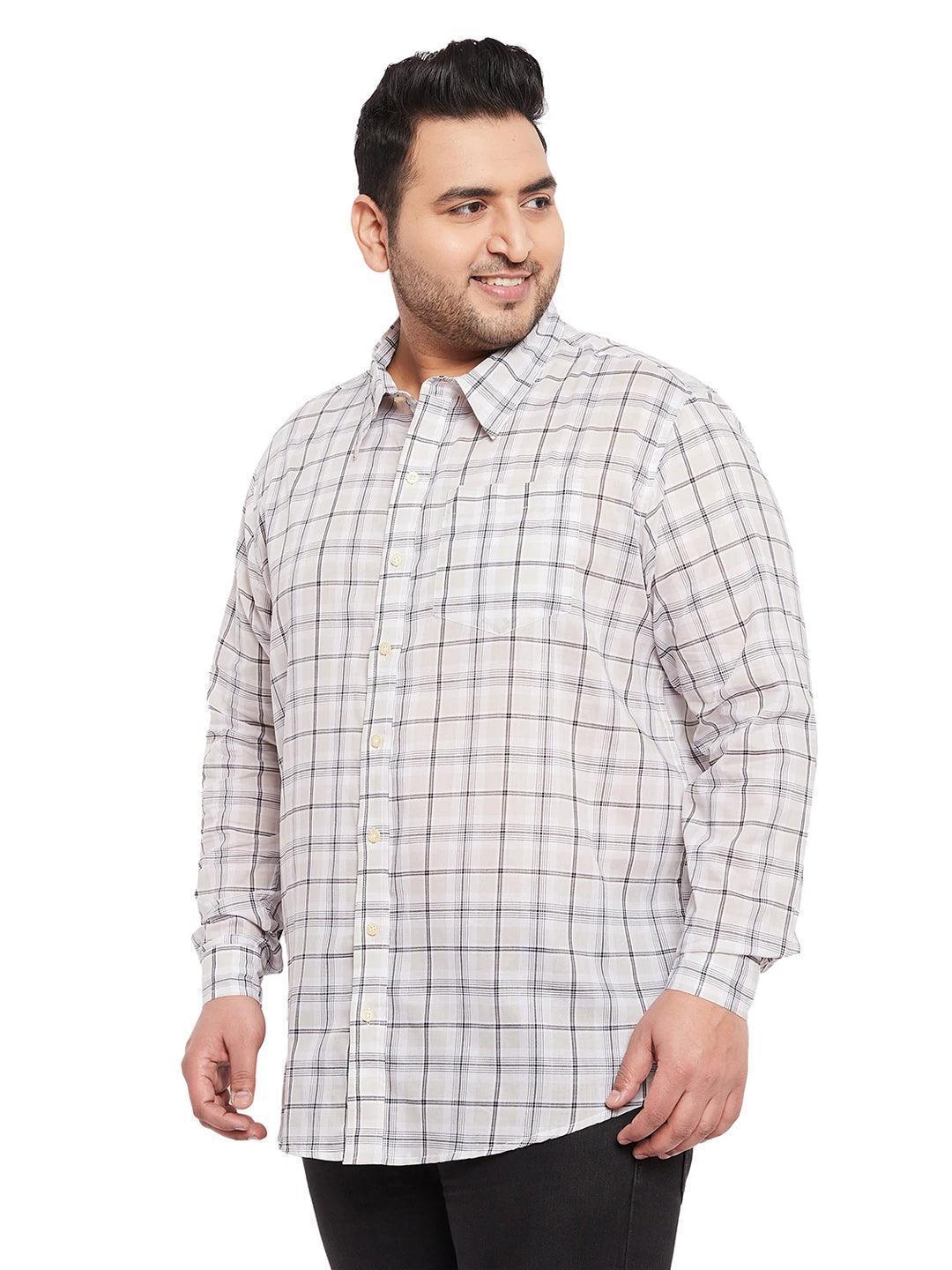 Men Plus Size Calip Check Shirt - Image 3