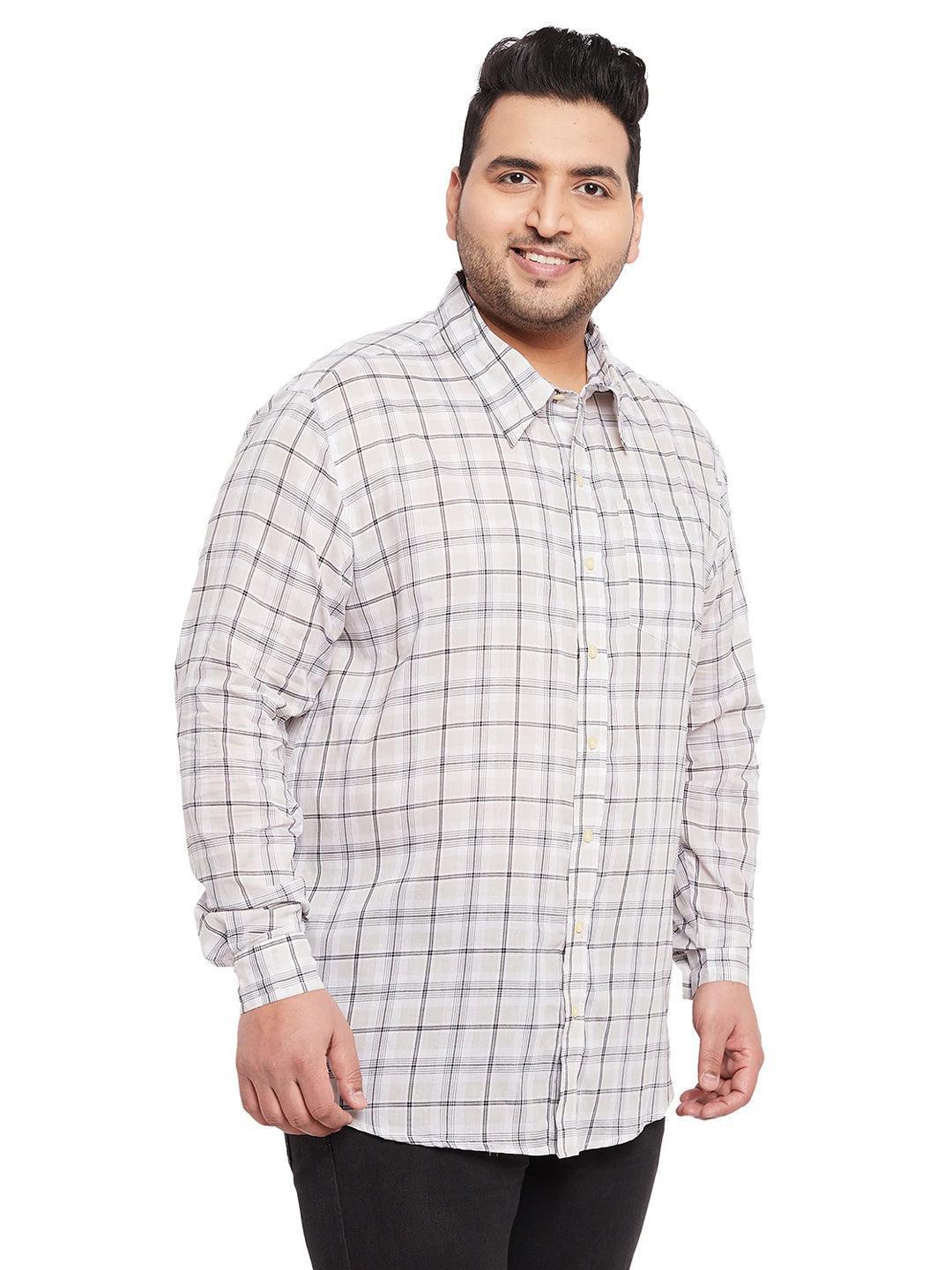 Men Plus Size Calip Check Shirt - Image 4