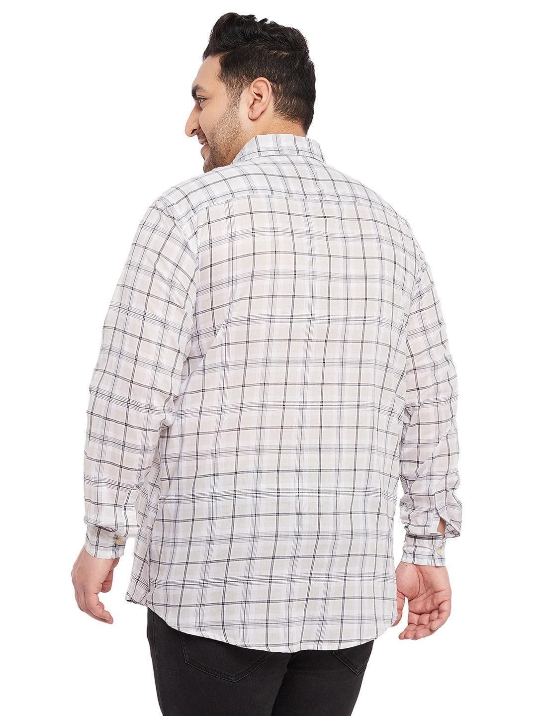 Men Plus Size Calip Check Shirt - Image 5