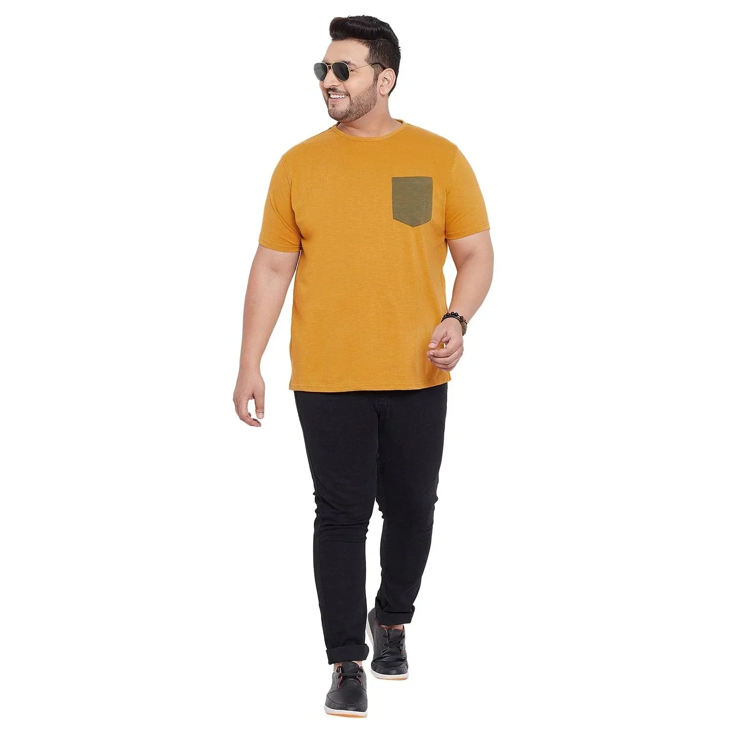 Men Plus Size Carlisle Solid Round Neck Tshirt - Image 4