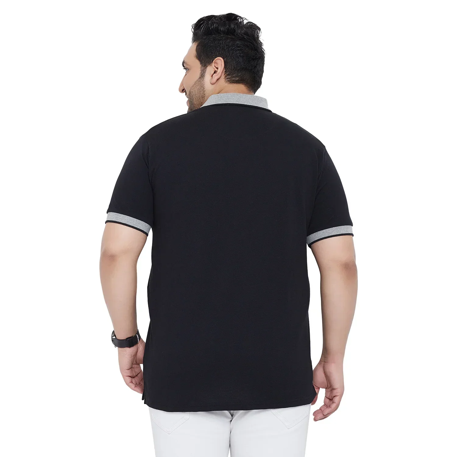 Men Plus Size Charlwood Colorblock Polo Tshirt - Image 5