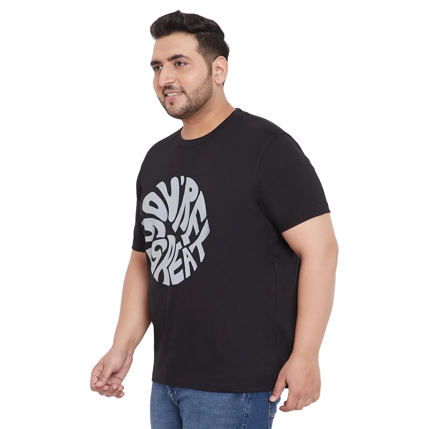 Men Plus Size Farlay-B Printed Round Neck Tshirt - Image 3