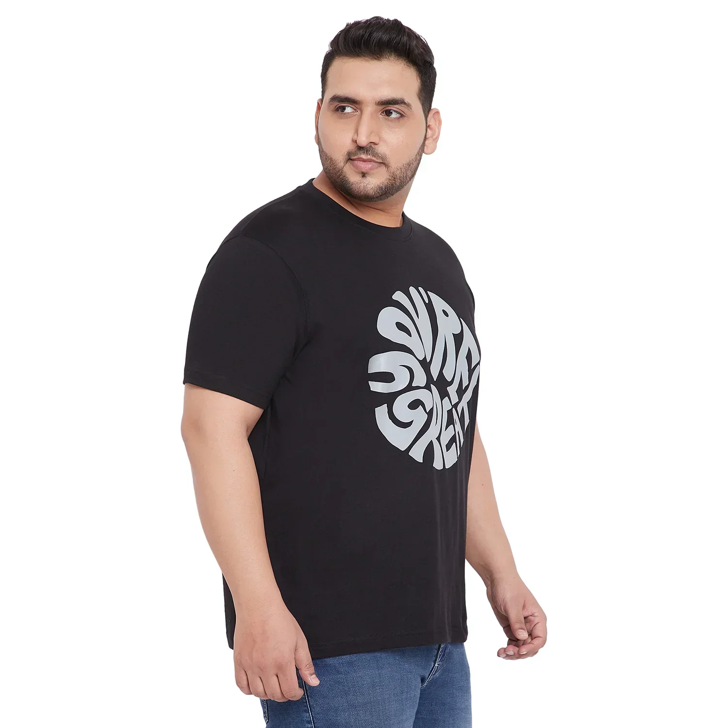 Men Plus Size Farlay-B Printed Round Neck Tshirt - Image 4