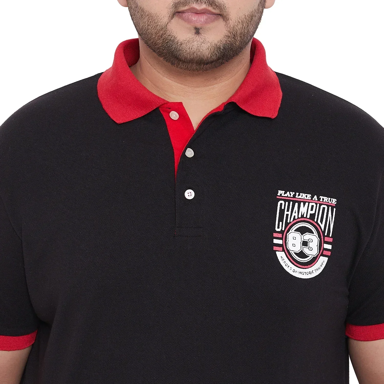 Men Plus Size Faze Printed Polo Tshirt - Image 6