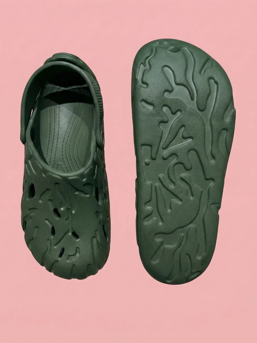 bigbanana Ferver-Olive Unisex Clogs - Image 5