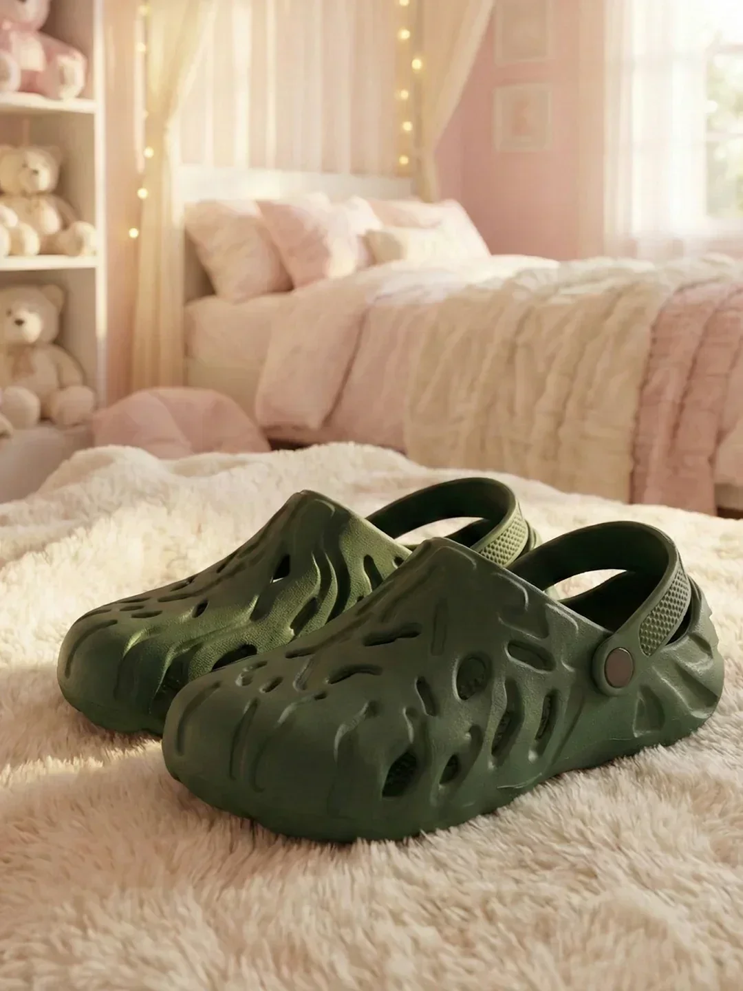 bigbanana Ferver-Olive Unisex Clogs - Image 7
