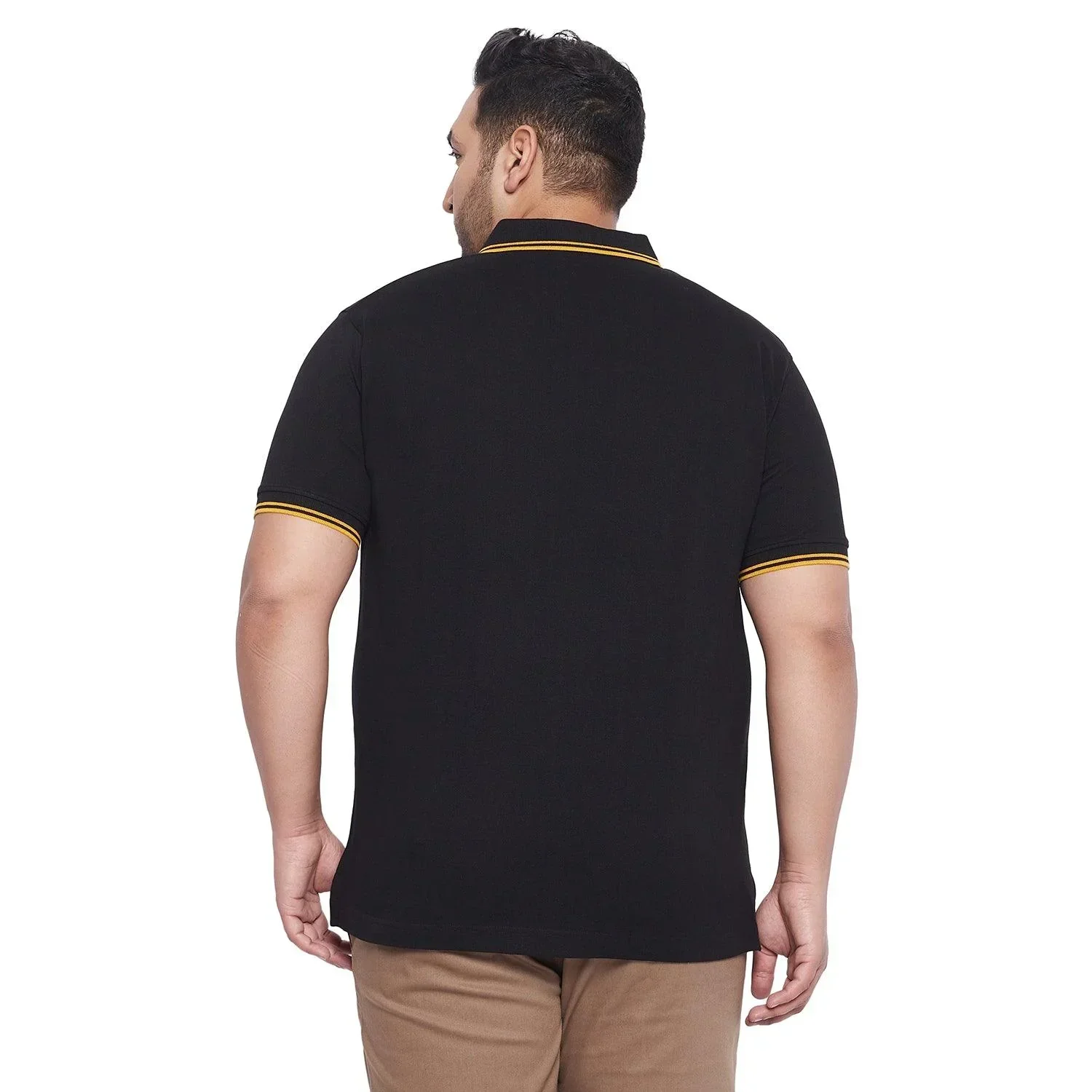 Men Plus Size Fralb Colorblock Polo Tshirt - Image 5
