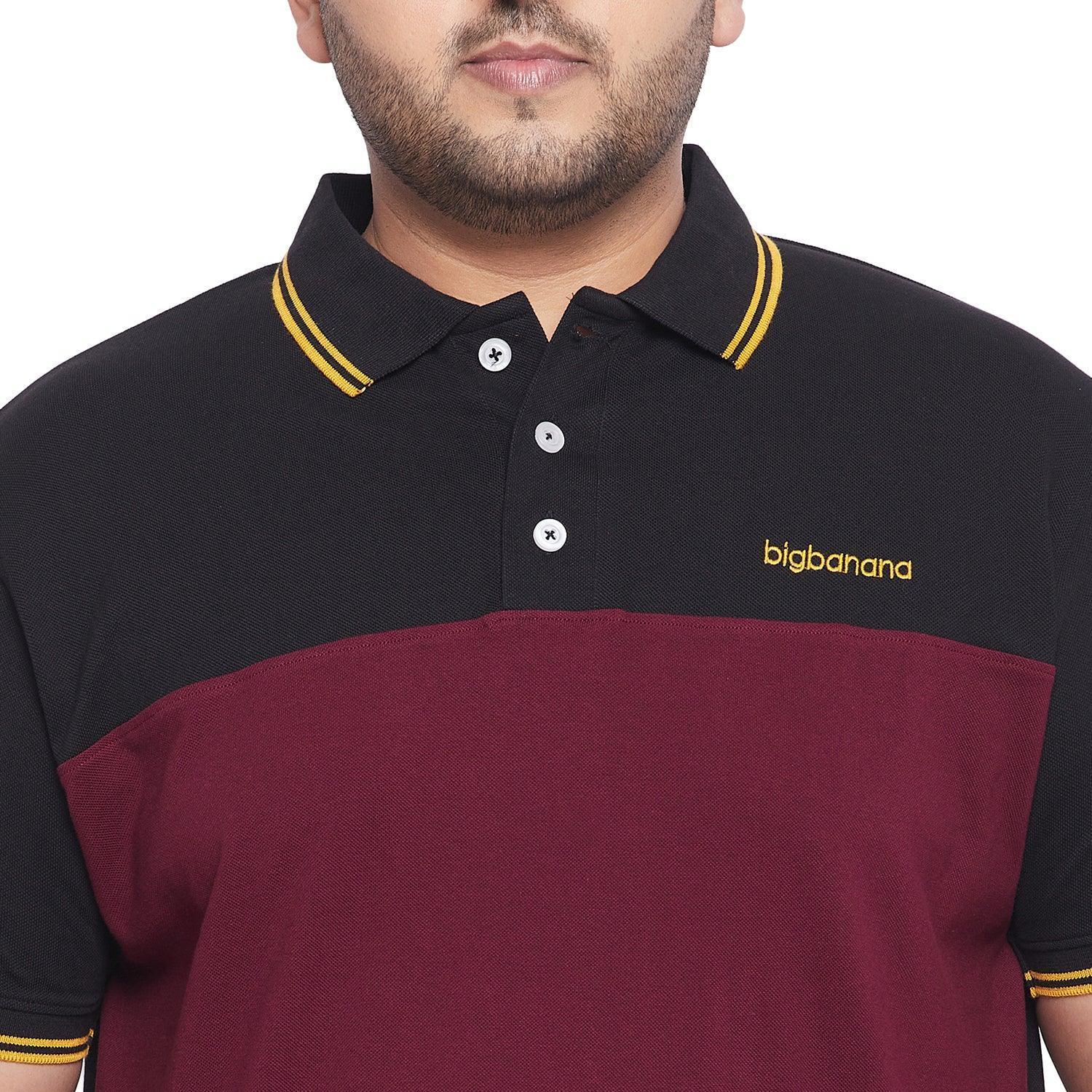Men Plus Size Fralb Colorblock Polo Tshirt - Image 6