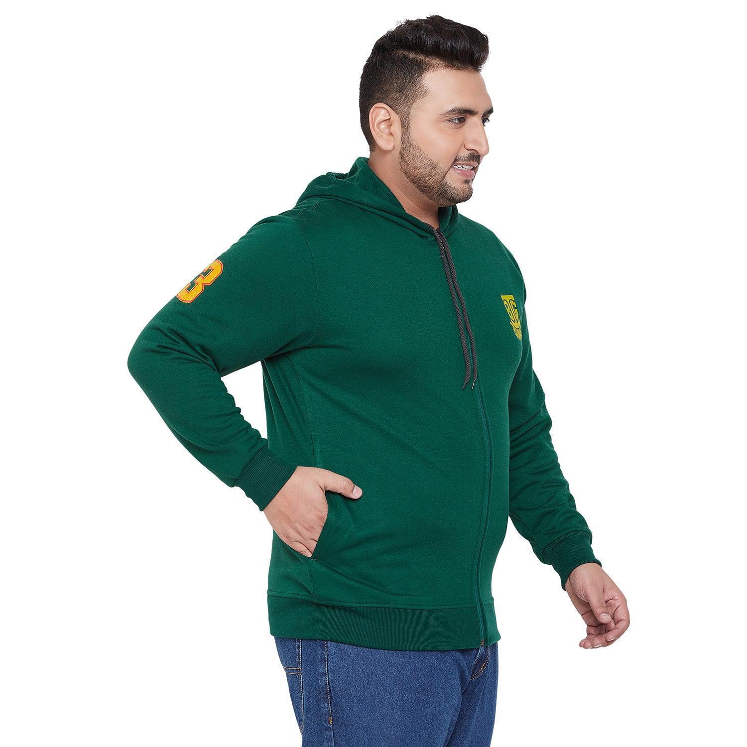 Men Plus Size Gale-BG Solid Zipper Sweatshirt - Image 4
