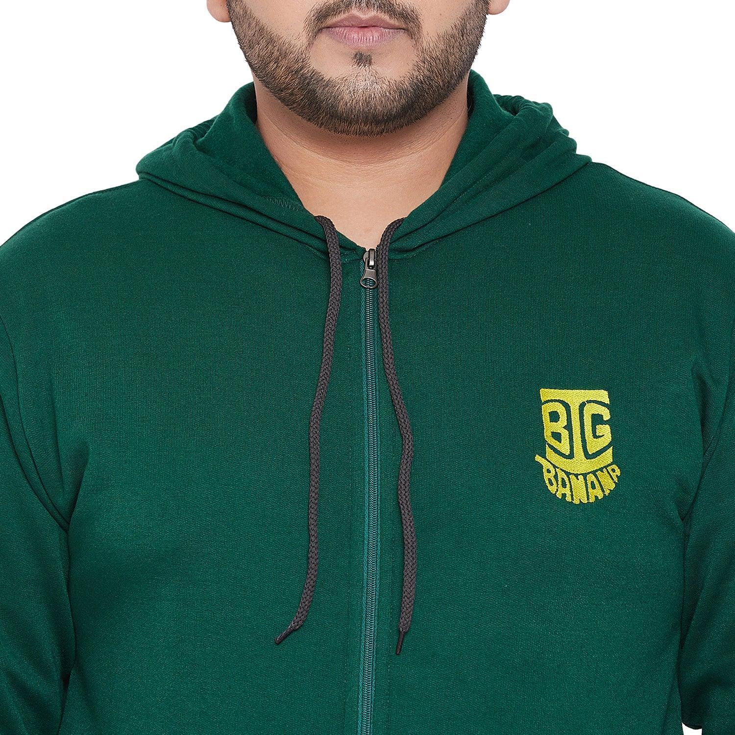 Men Plus Size Gale-BG Solid Zipper Sweatshirt - Image 6