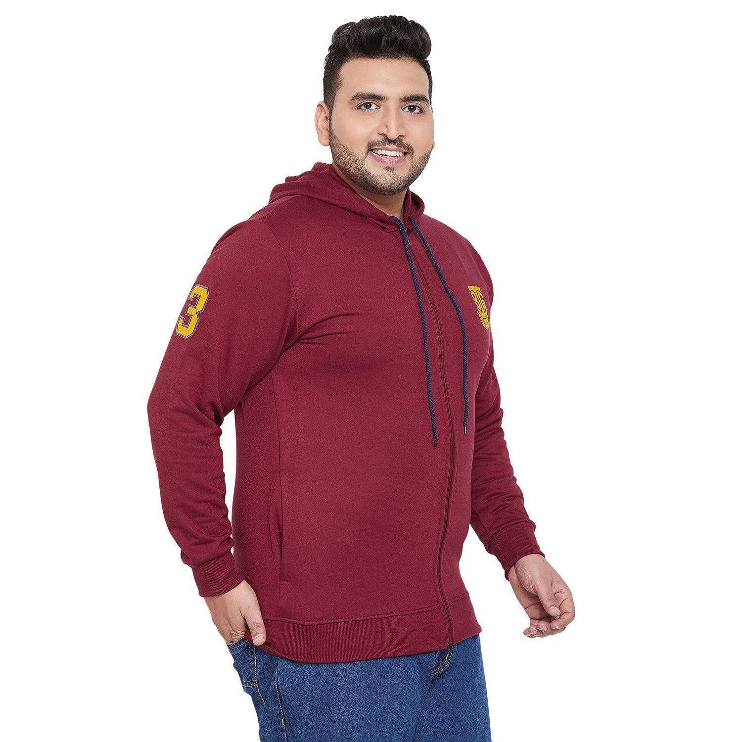Men Plus Size Gale-M Solid Zipper Sweatshirt - Image 4