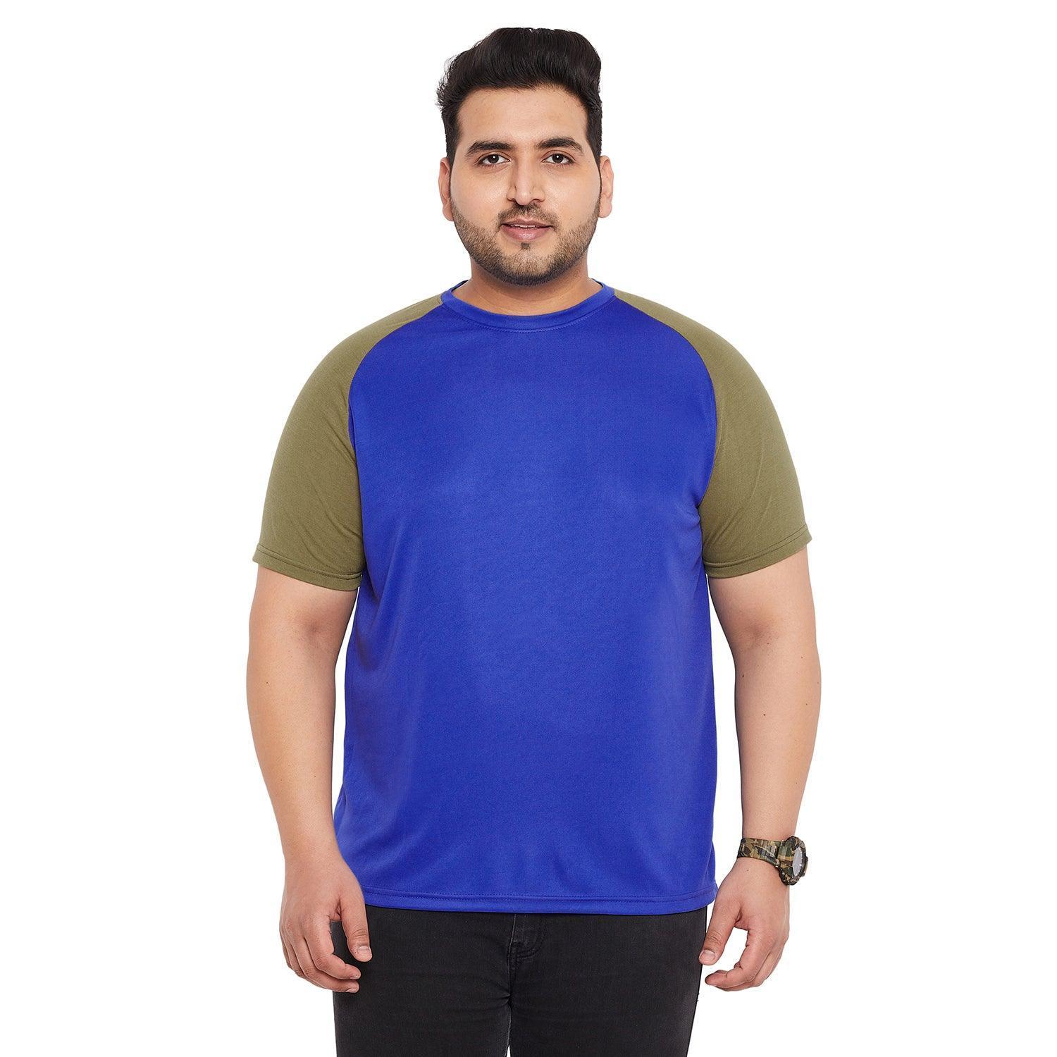 Men Plus Size Galilee Solid Round Neck Tshirt - Image 2