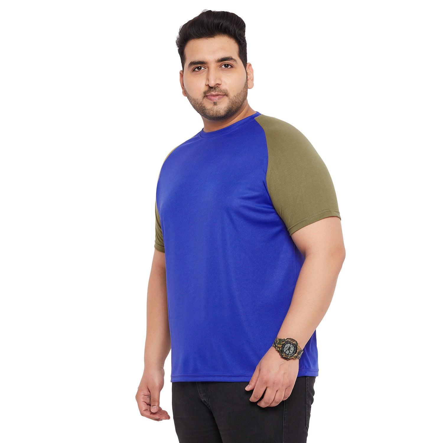 Men Plus Size Galilee Solid Round Neck Tshirt - Image 3