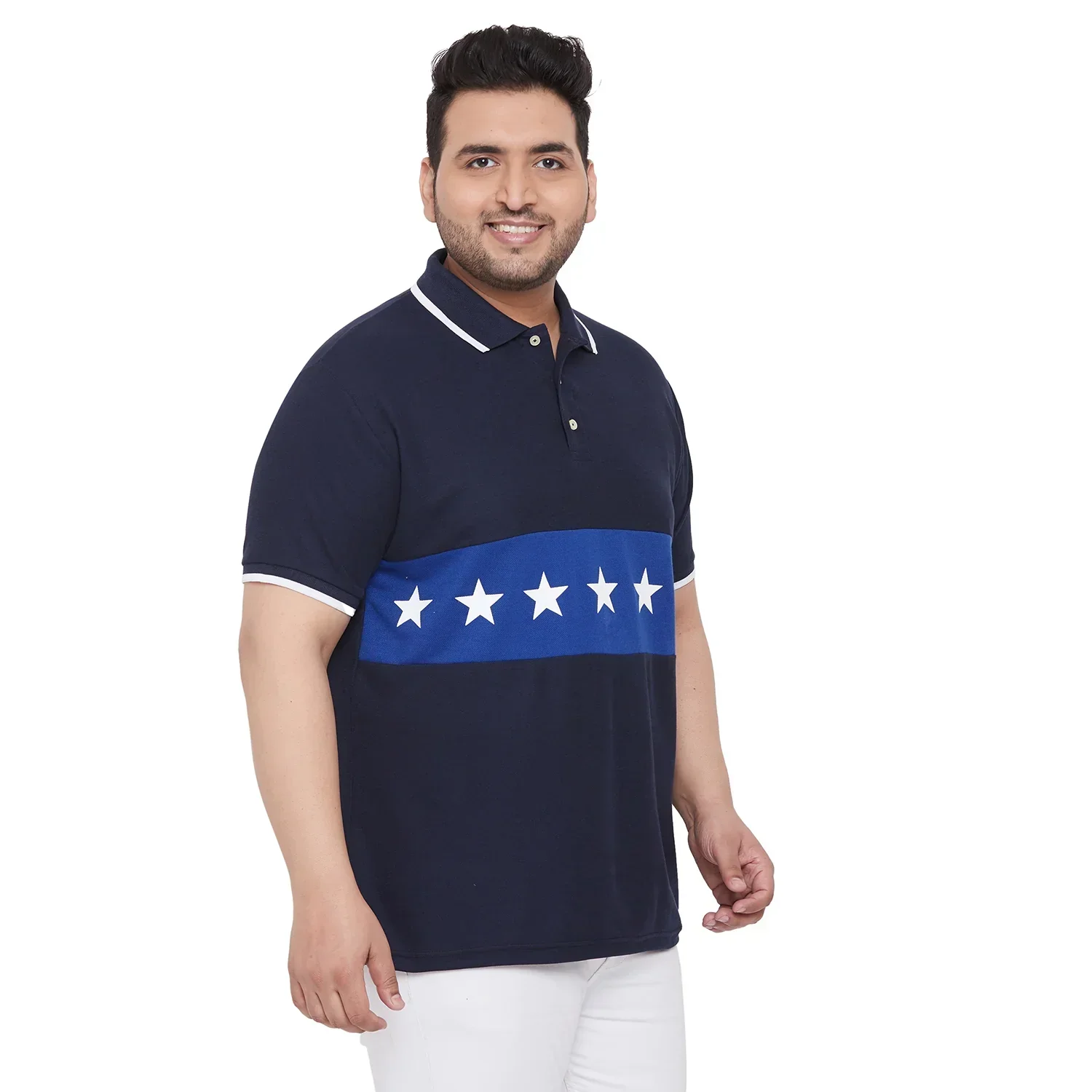 Men Plus Size Gibbs Printed Polo Tshirt - Image 4