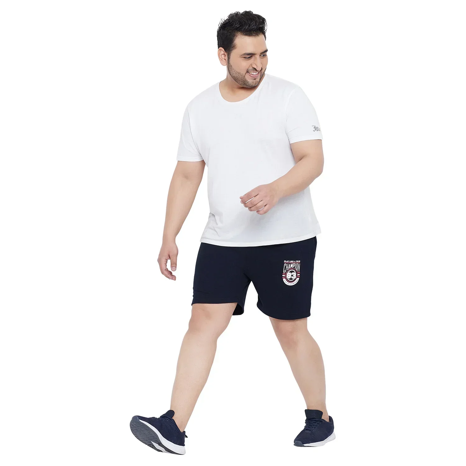 Men Plus Size Grace Solid Shorts - Image 2