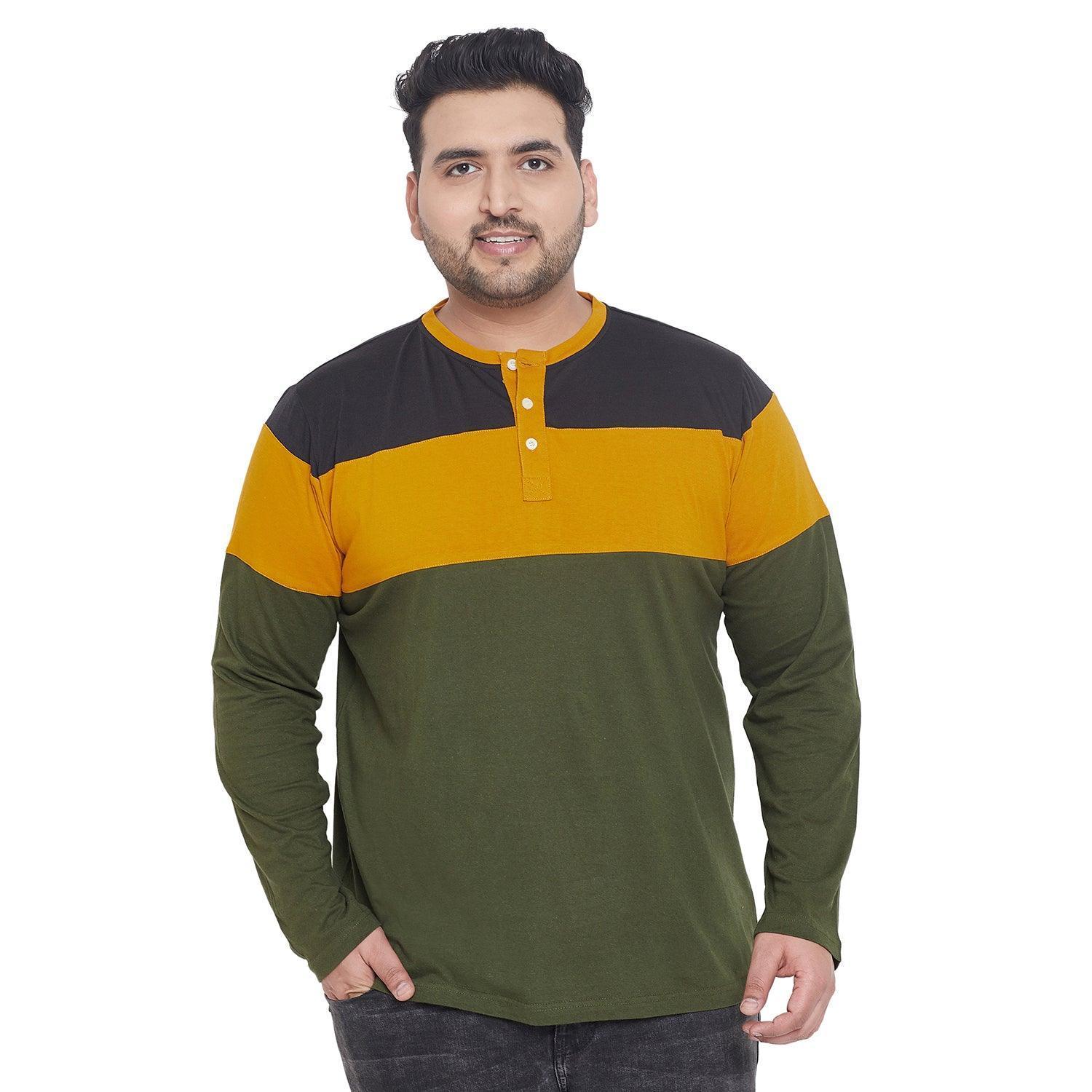 Men Plus Size Hampshire Colorblock Henley Tshirt - Image 2