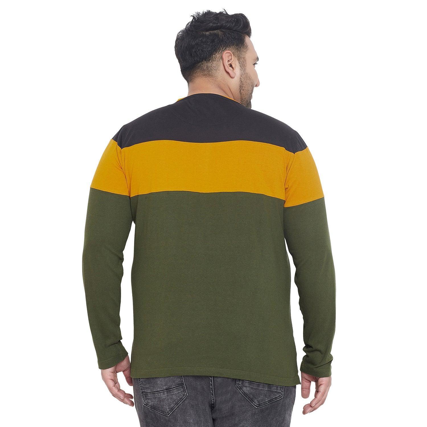 Men Plus Size Hampshire Colorblock Henley Tshirt - Image 6