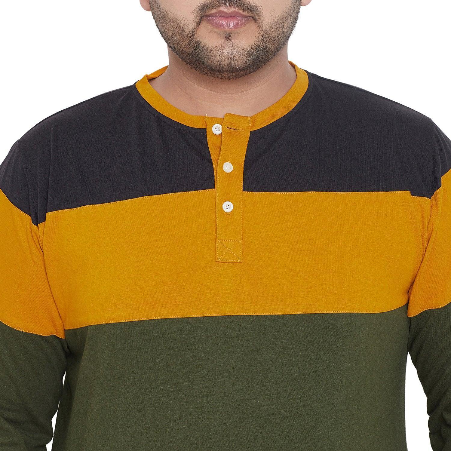 Men Plus Size Hampshire Colorblock Henley Tshirt - Image 7