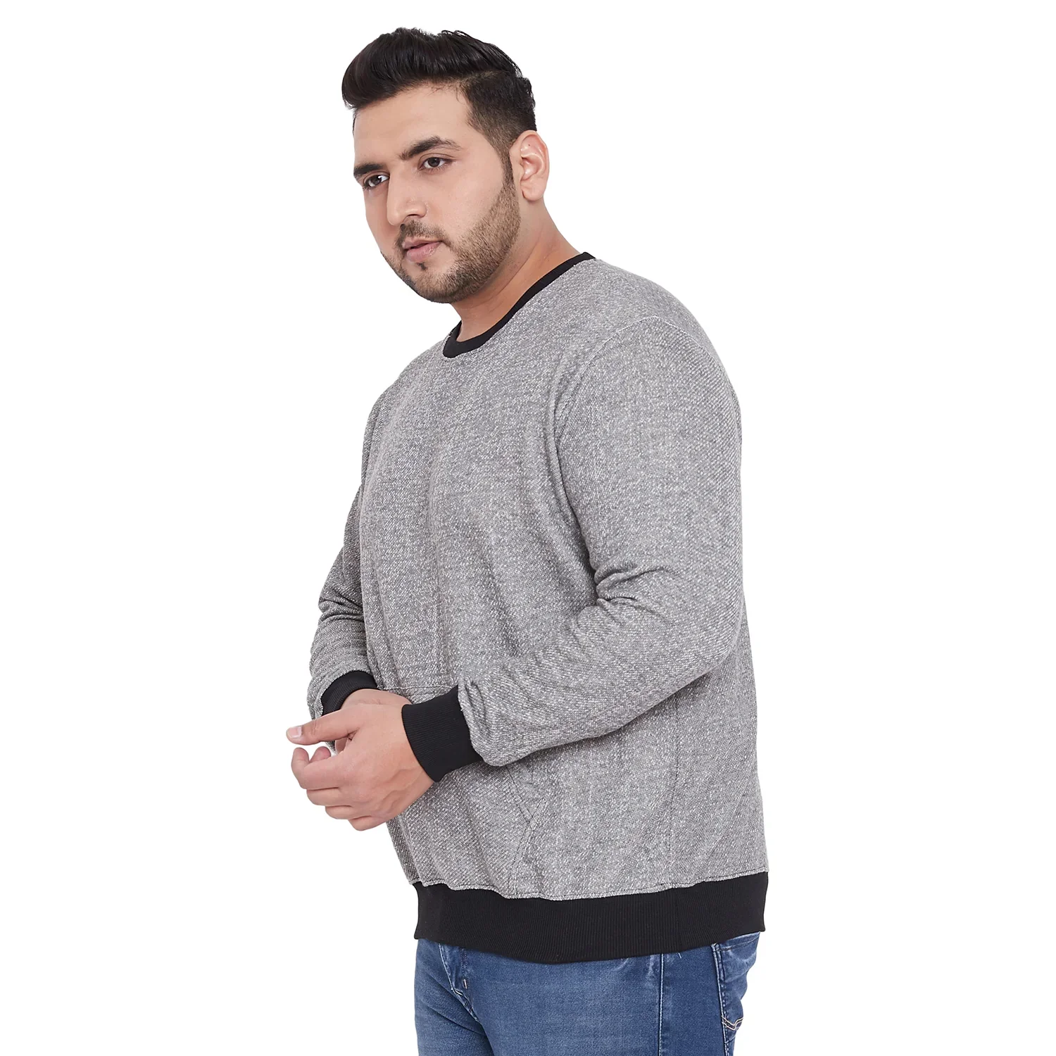 Men Plus Size Hayden Solid Sweatshirt - Image 3