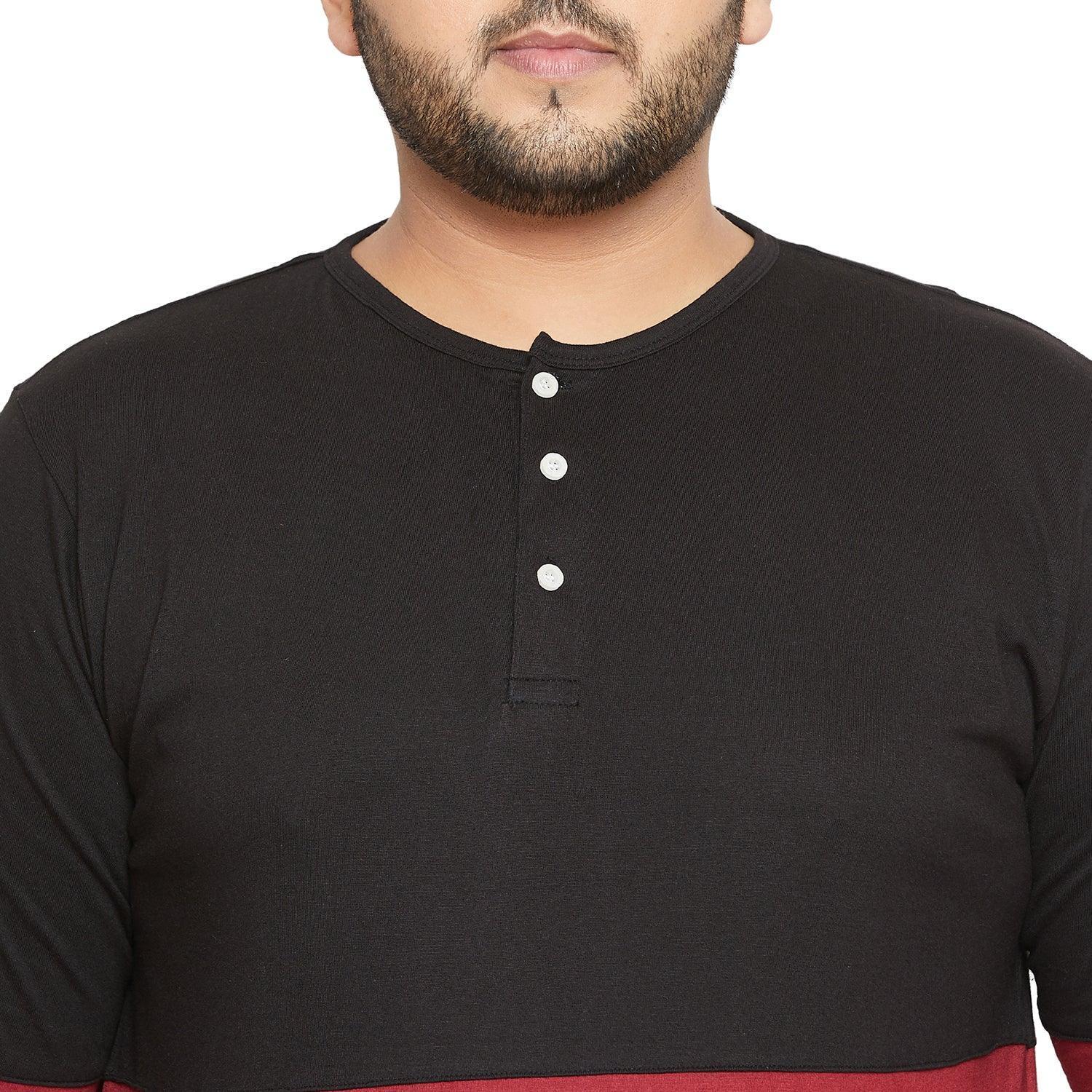 Men Plus Size Hillshire Colorblock Henley Tshirt - Image 6