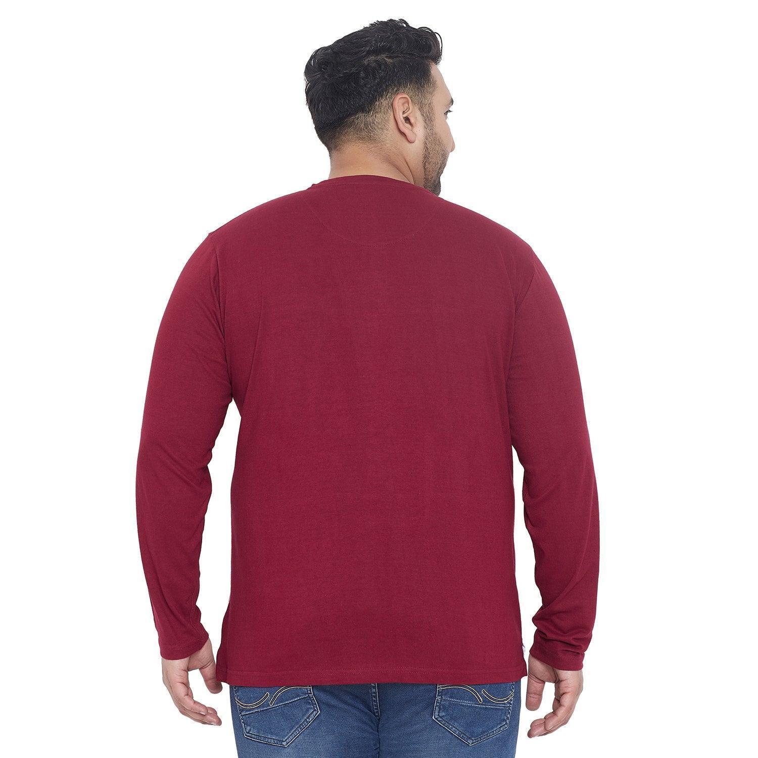 Men Plus Size Jackman Colorblock Henley Tshirt - Image 5