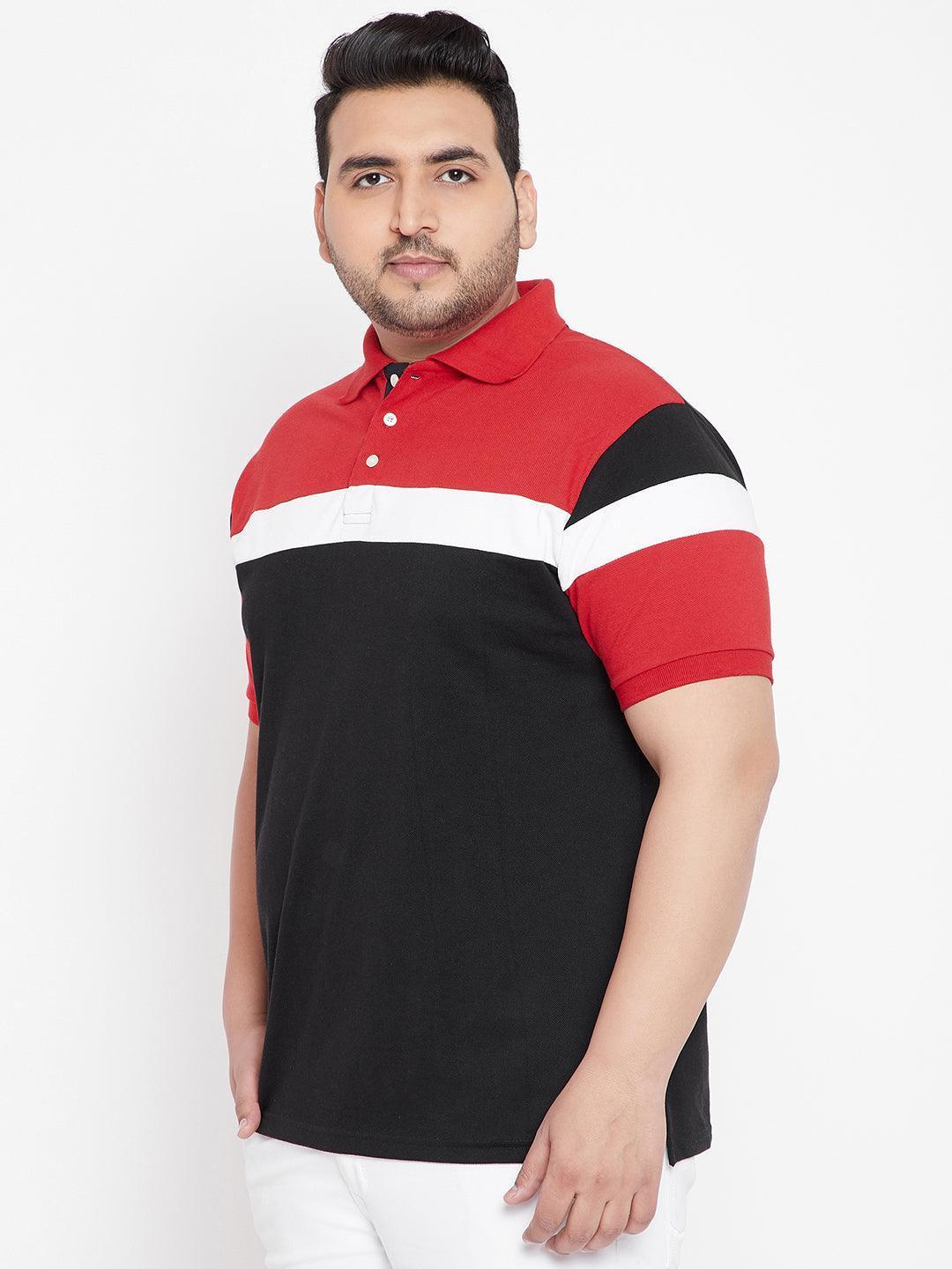 Men Plus Size Kent Colorblock Polo Tshirt - Image 3